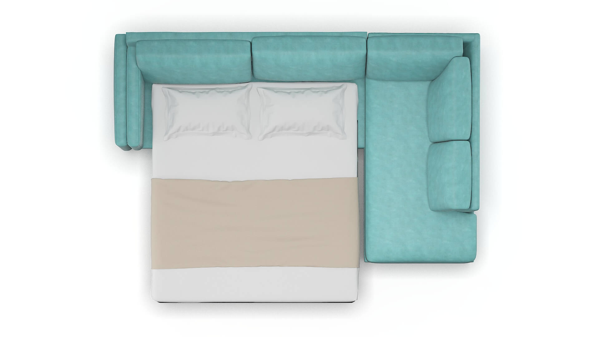 Helsinki Bella Caribbean Panel Sleeper Espresso legs 3