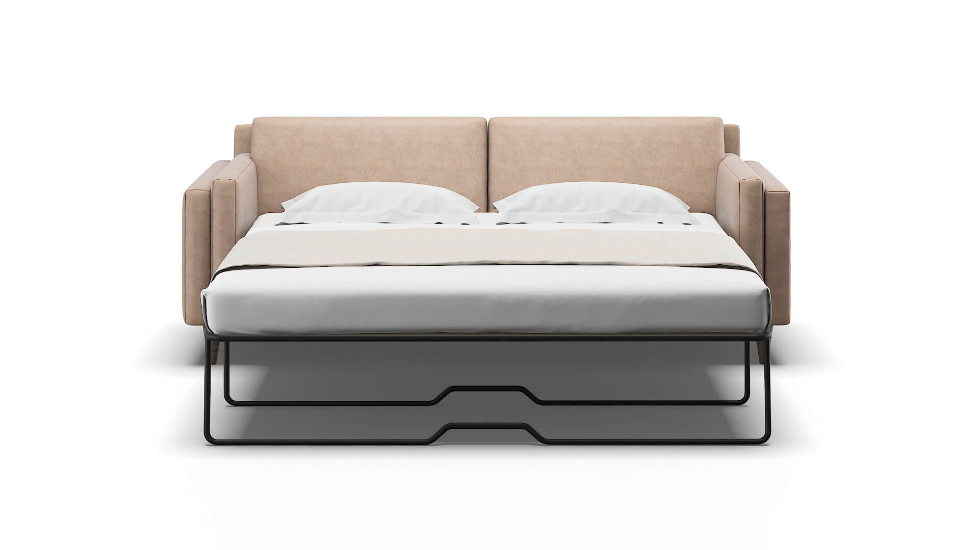 Helsinki Bella Pewter Sofa Sleeper Espresso legs 1