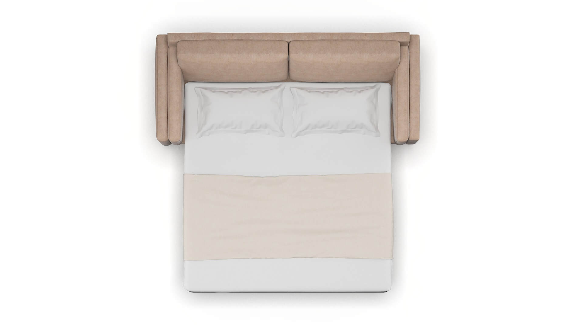 Helsinki Bella Pewter Sofa Sleeper Espresso legs 3