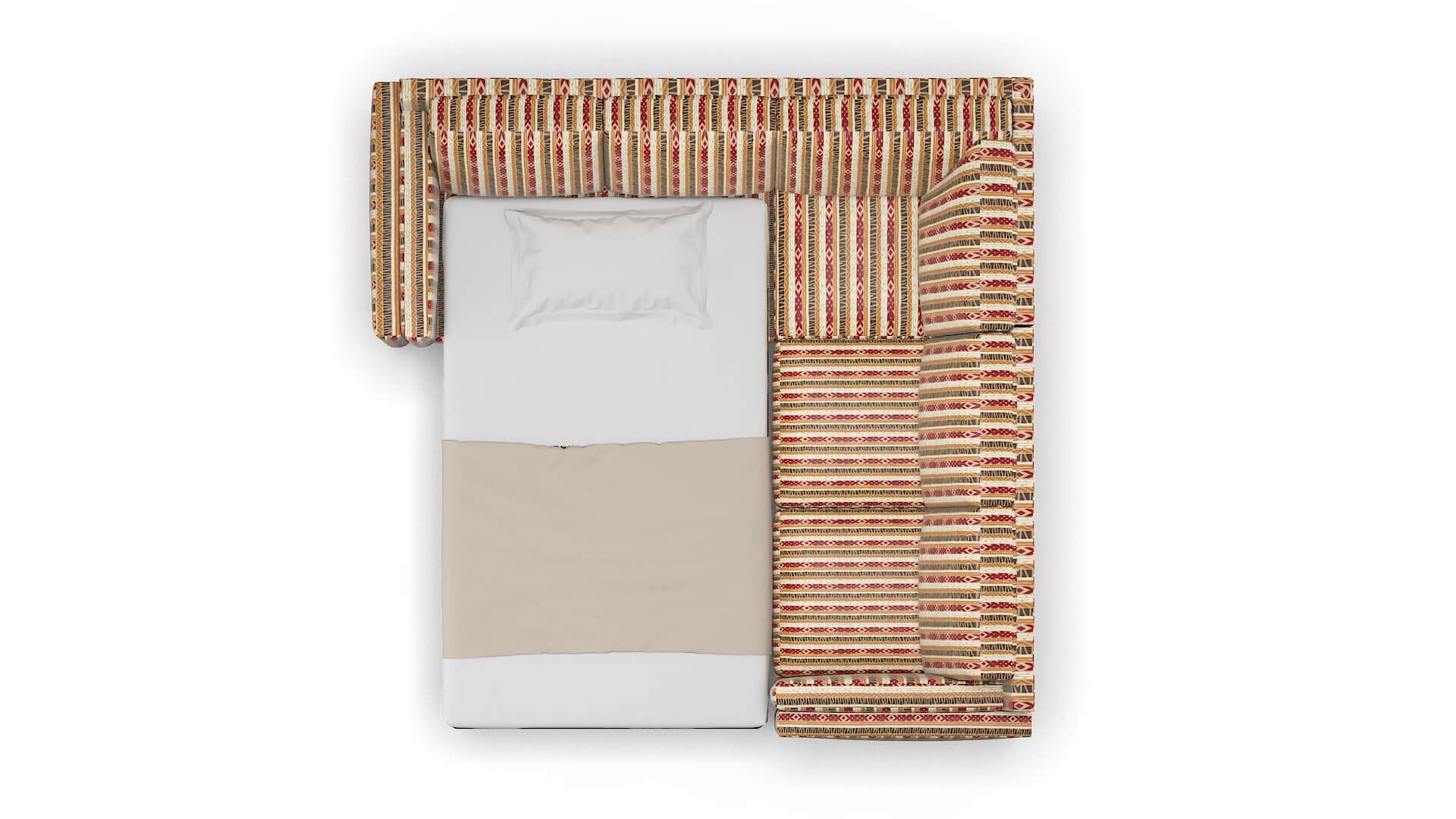 Helsinki Bodhi Tango Sectional Sleeper Espresso legs 3