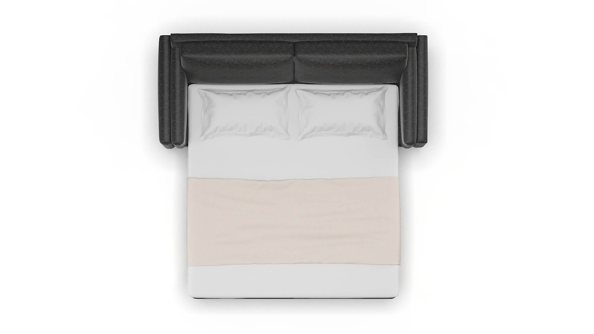 Helsinki Chance Denim Sofa Sleeper Espresso legs 3
