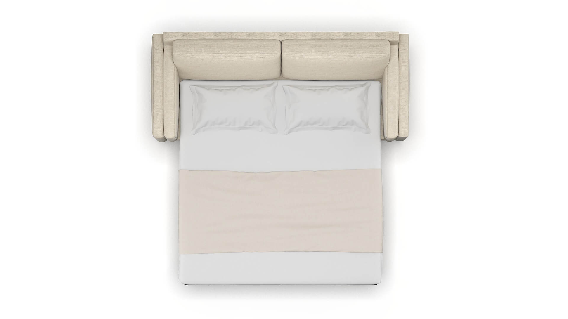 Helsinki Chance Sand Sofa Sleeper Espresso legs 3