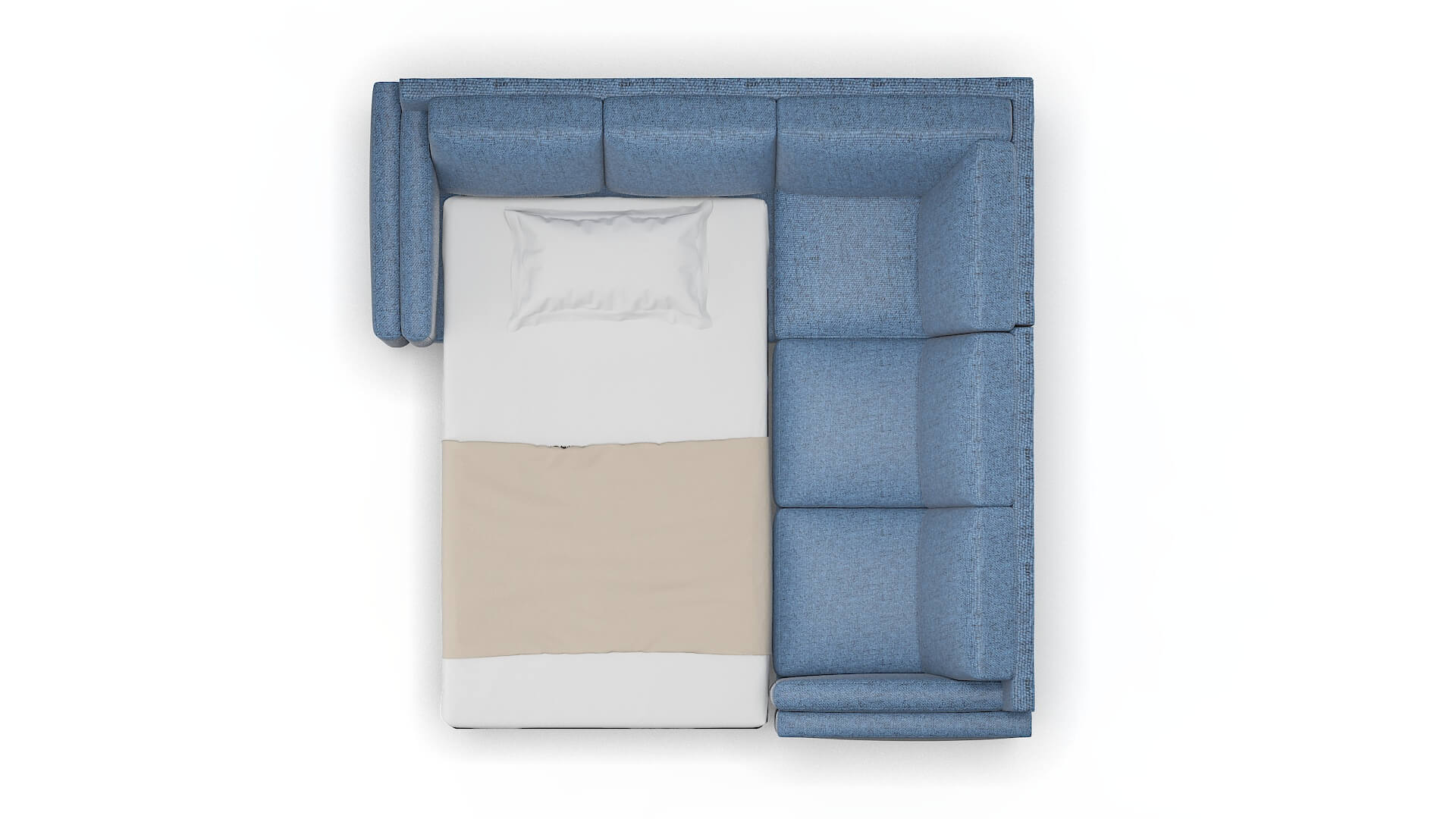 Helsinki Clyde Deep_ocean Sectional Sleeper Espresso legs 3