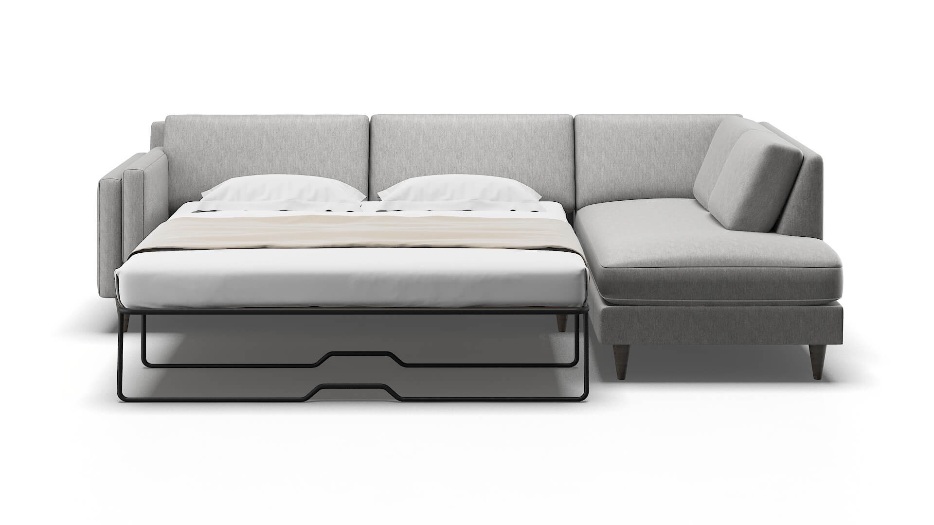 Helsinki Cosmo Steel Panel Sleeper Espresso legs 1