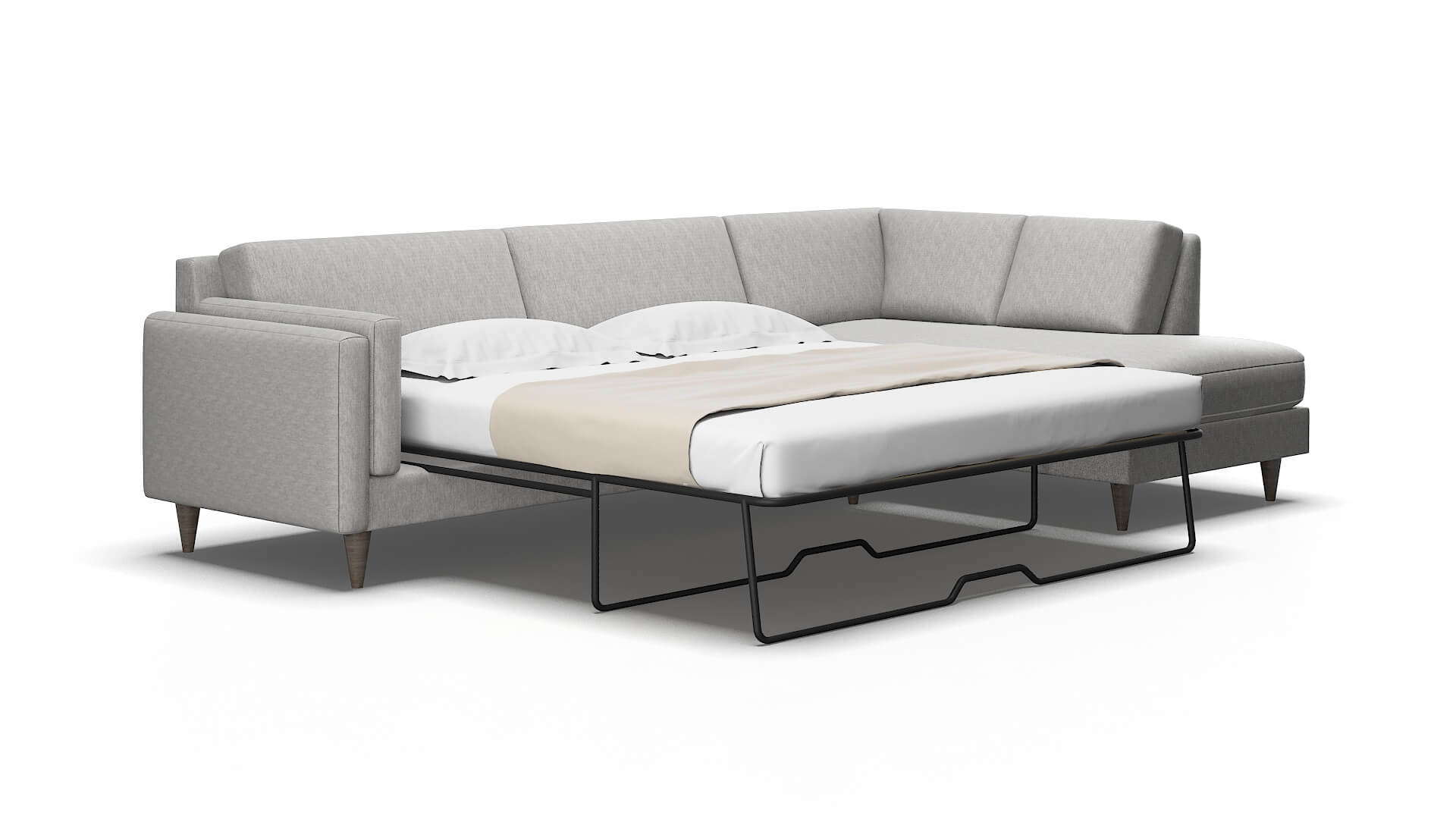 Helsinki Cosmo Steel Panel Sleeper Espresso Legs 2