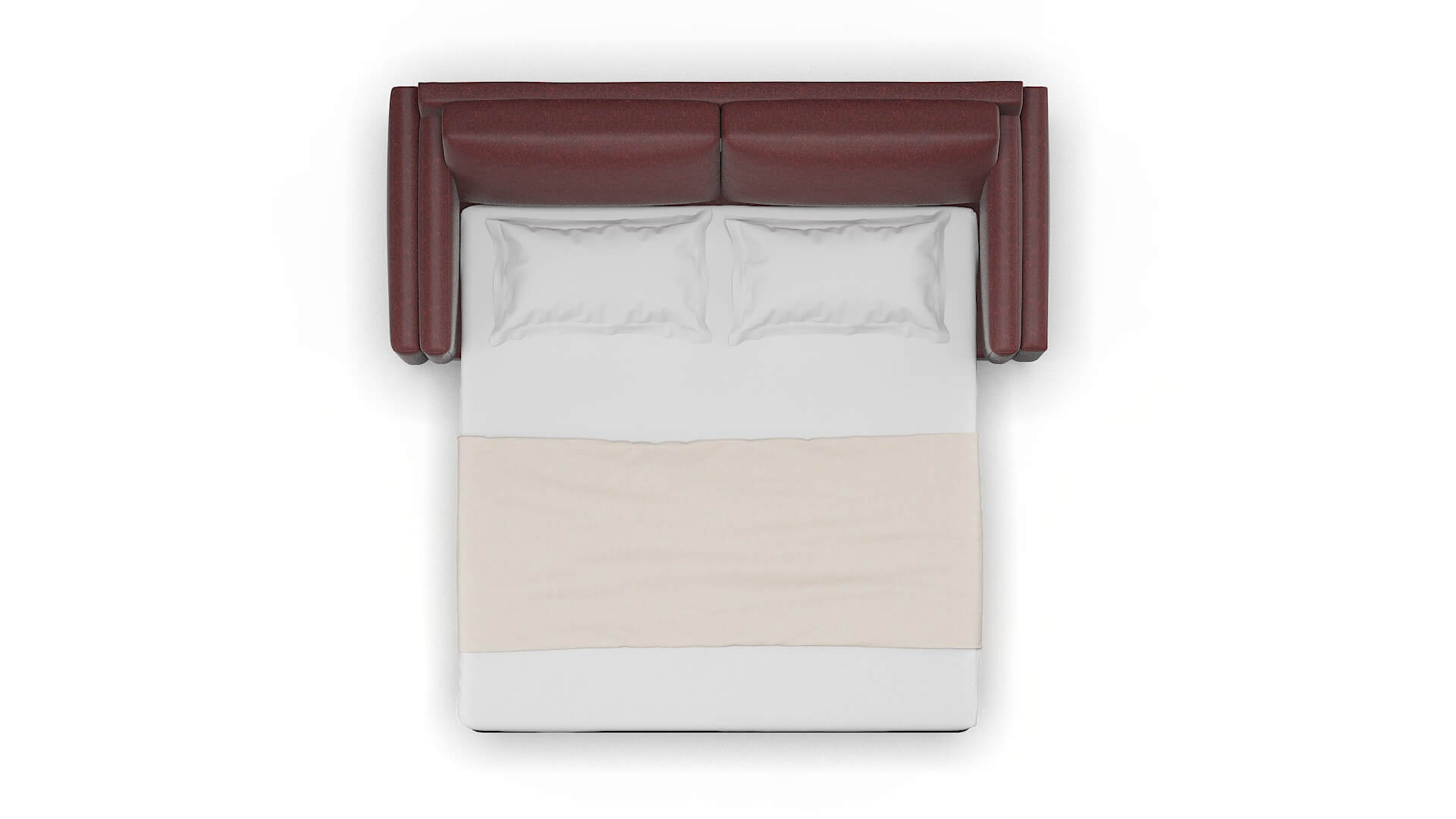 Helsinki Derby Berry Sofa Sleeper Espresso legs 3