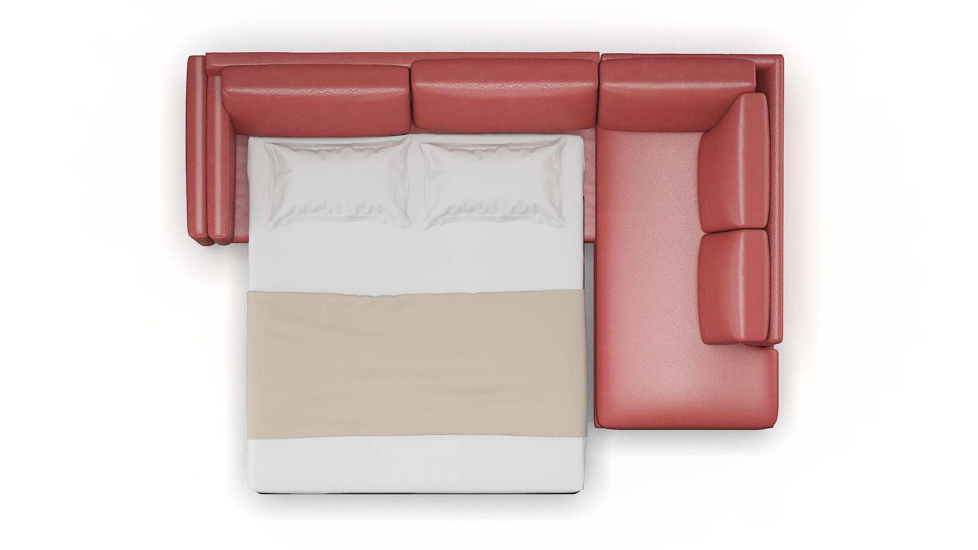 Helsinki Dillion Cordovan Panel Sleeper Espresso legs 3