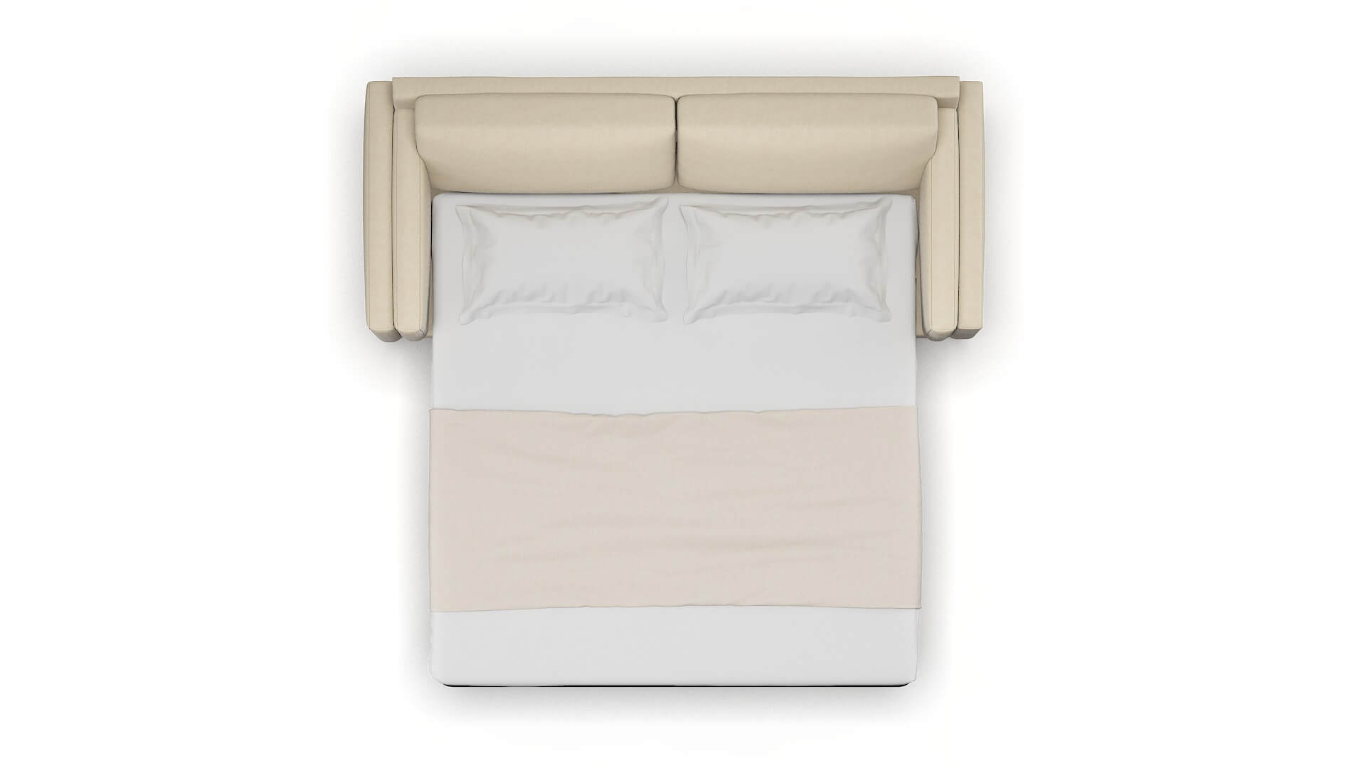 Helsinki Dream_d Almond Sofa Sleeper Espresso legs 3