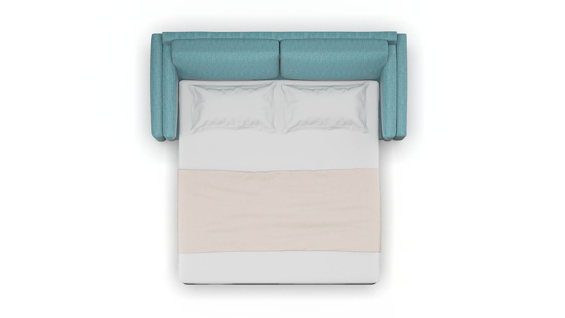 Helsinki Dream_d Peacock Sofa Sleeper Espresso legs 3