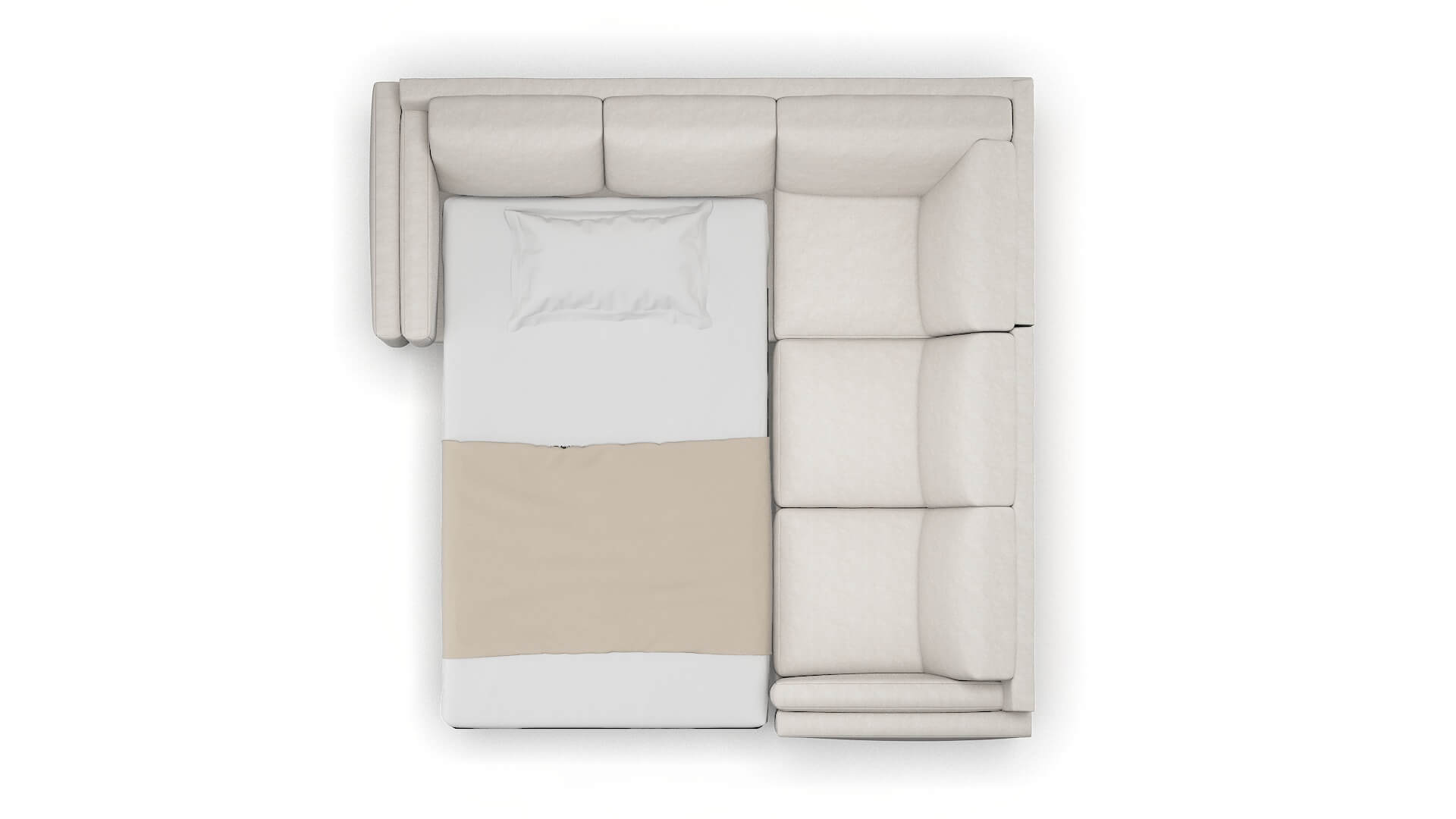 Helsinki Dream_d Stone Sectional Sleeper Espresso legs 3