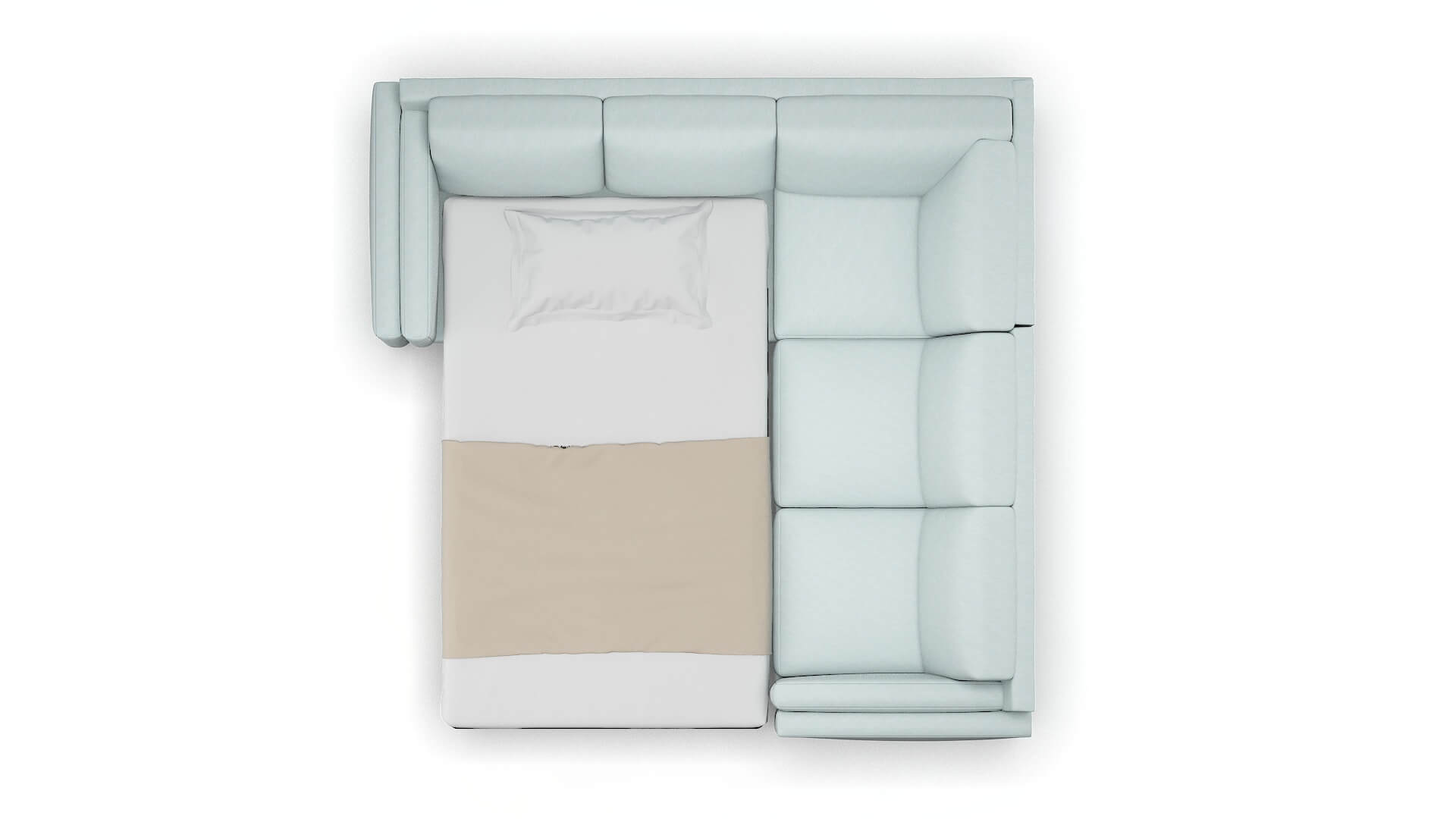 Helsinki Elliot Spa Sectional Sleeper Espresso legs 3