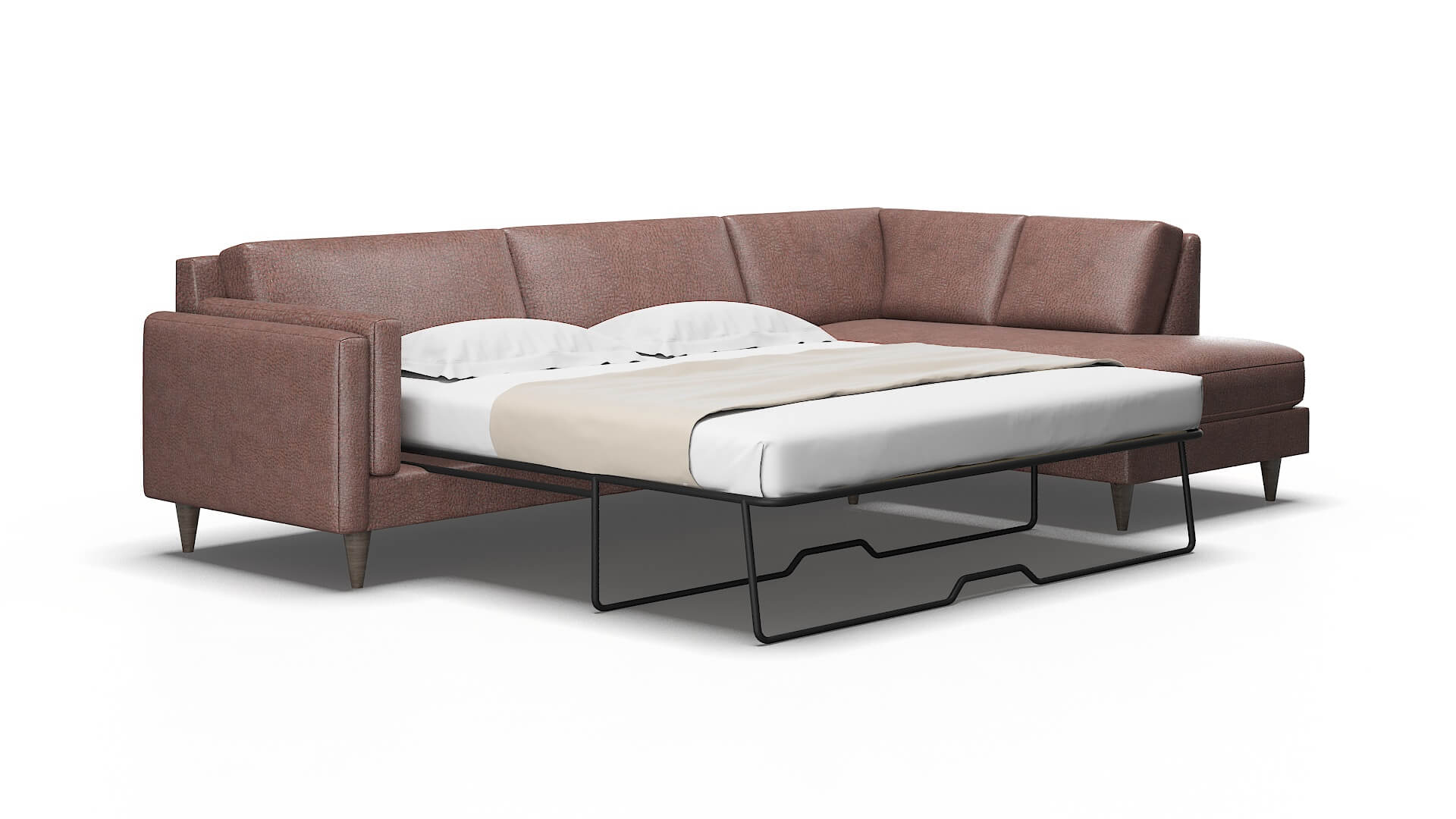 Helsinki Ford brown Panel sleeper Espresso Legs  2