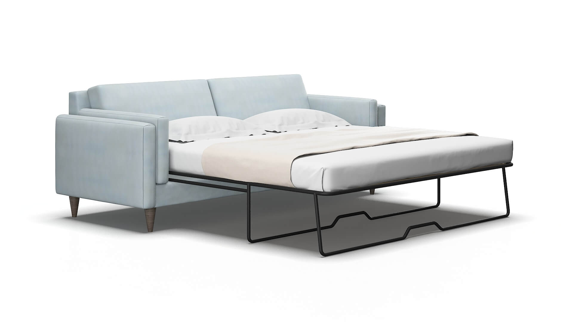 Helsinki Hathaway aqua Sofa sleeper Espresso Legs  2