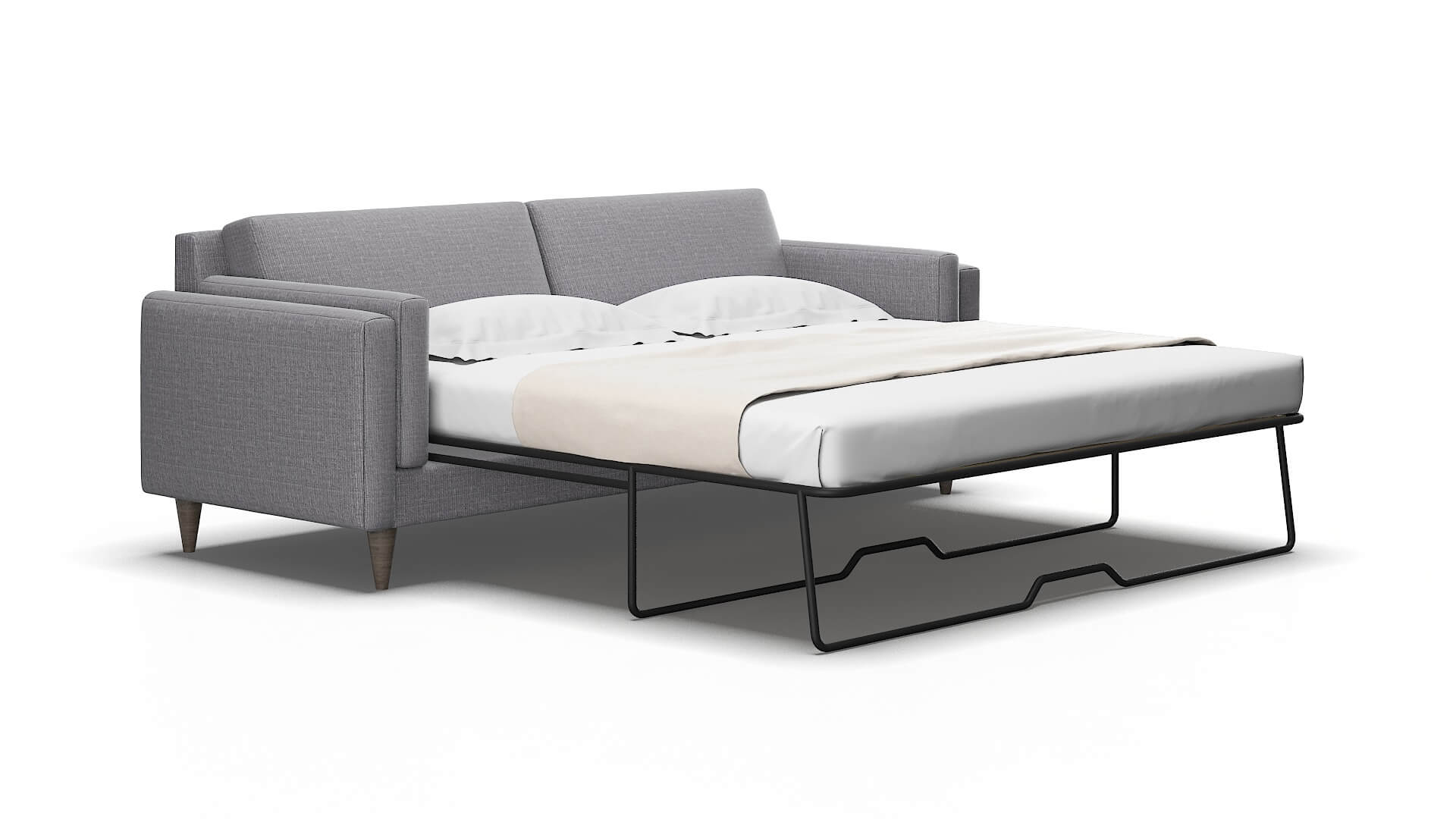 Helsinki Insight Denim Sofa Sleeper Espresso legs 2