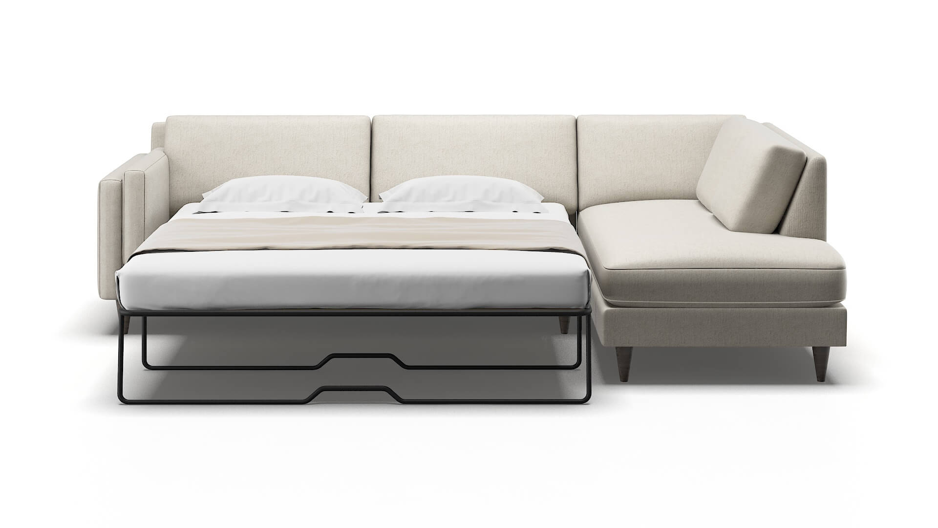 Helsinki Insight Dove Panel Sleeper Espresso legs 1