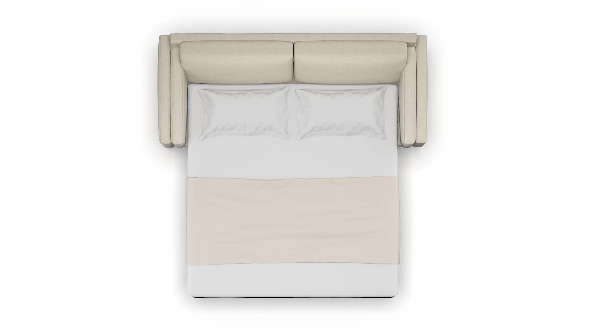 Helsinki Keylargo Almond Sofa Sleeper Espresso legs 3