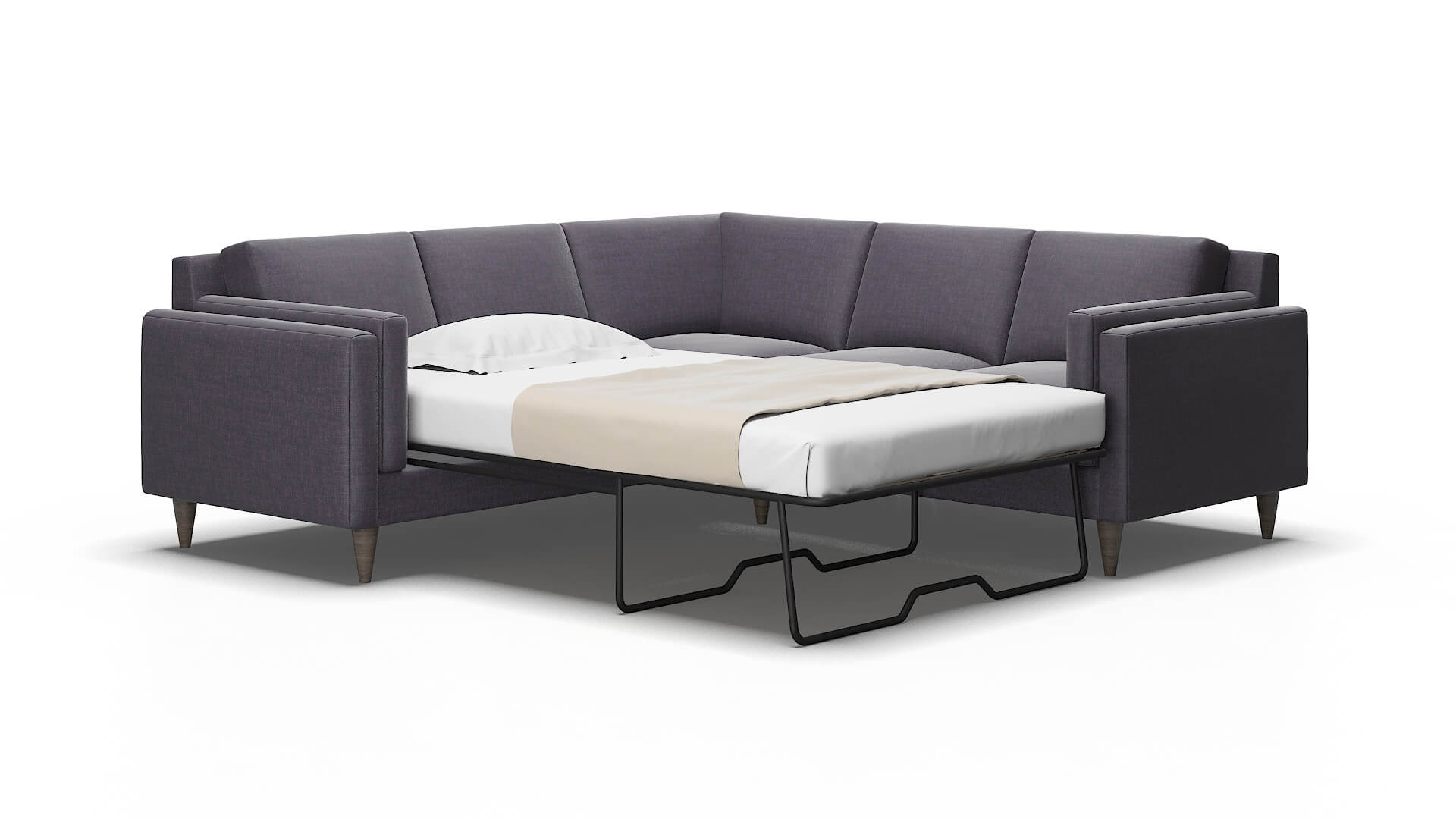 Helsinki Keylargo grape Sectional sleeper Espresso Legs  2