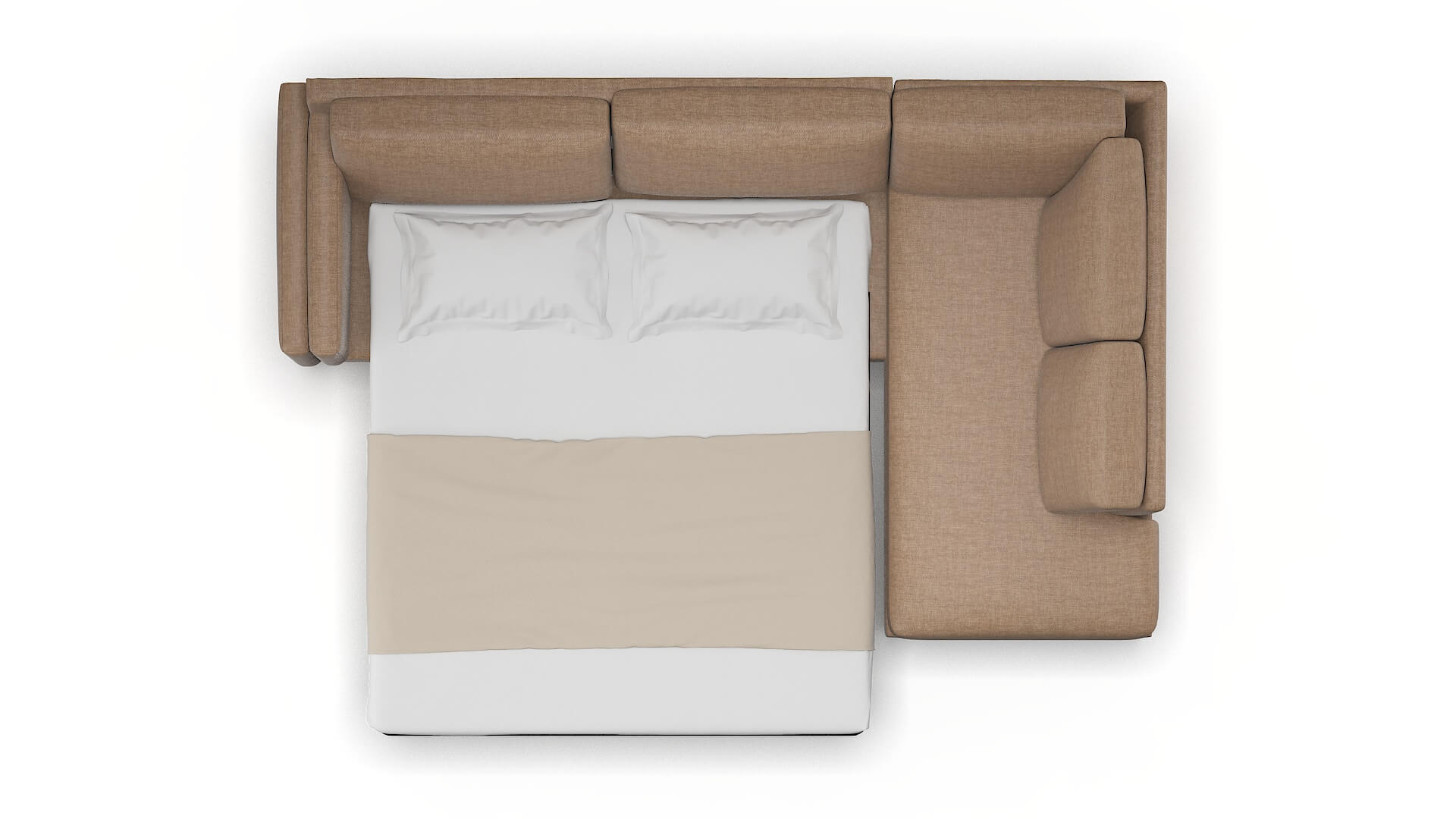 Helsinki Keylargo Mink Panel Sleeper Espresso legs 3