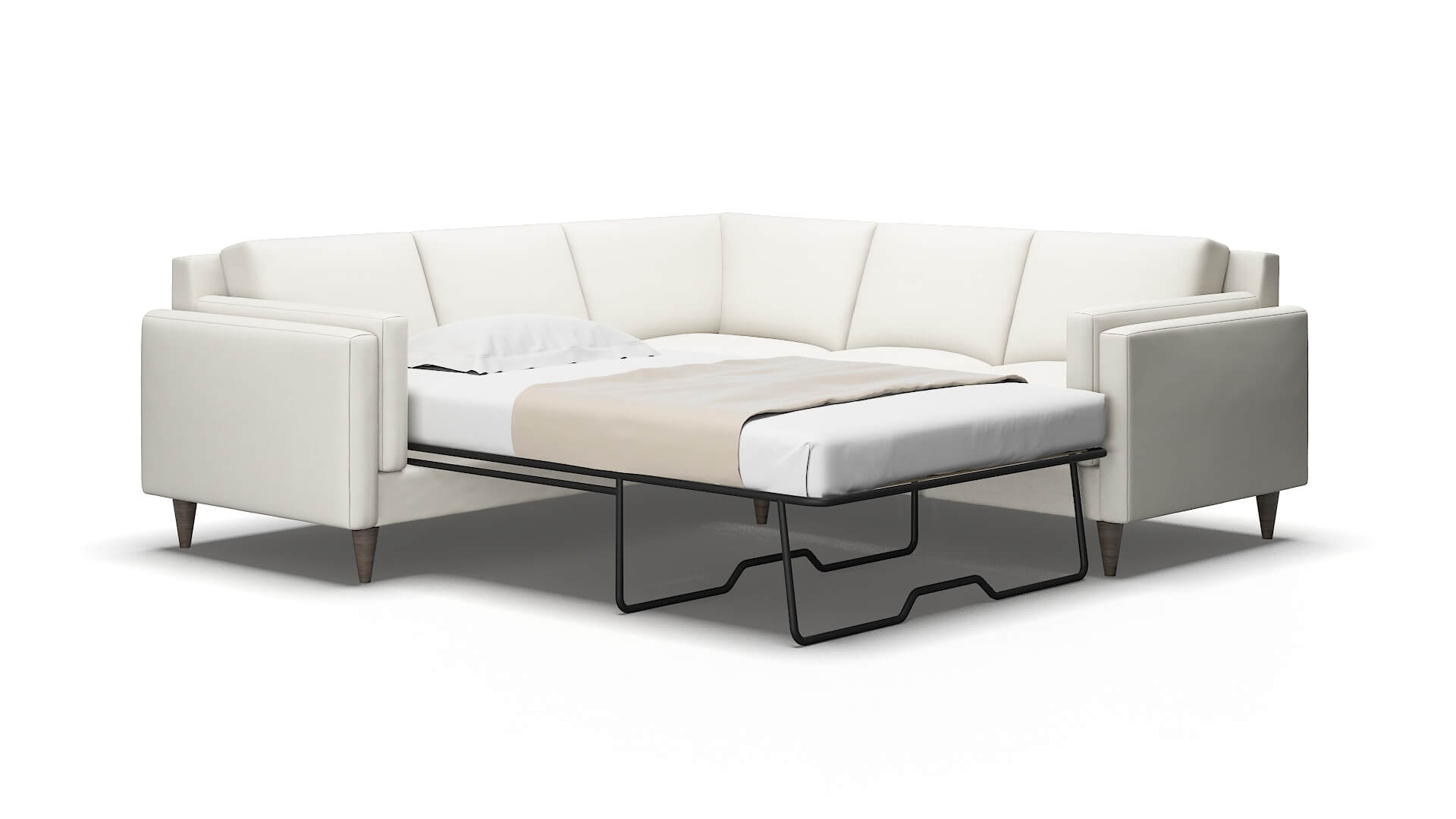 Helsinki Keylargo oatmeal Sectional sleeper Espresso Legs  2