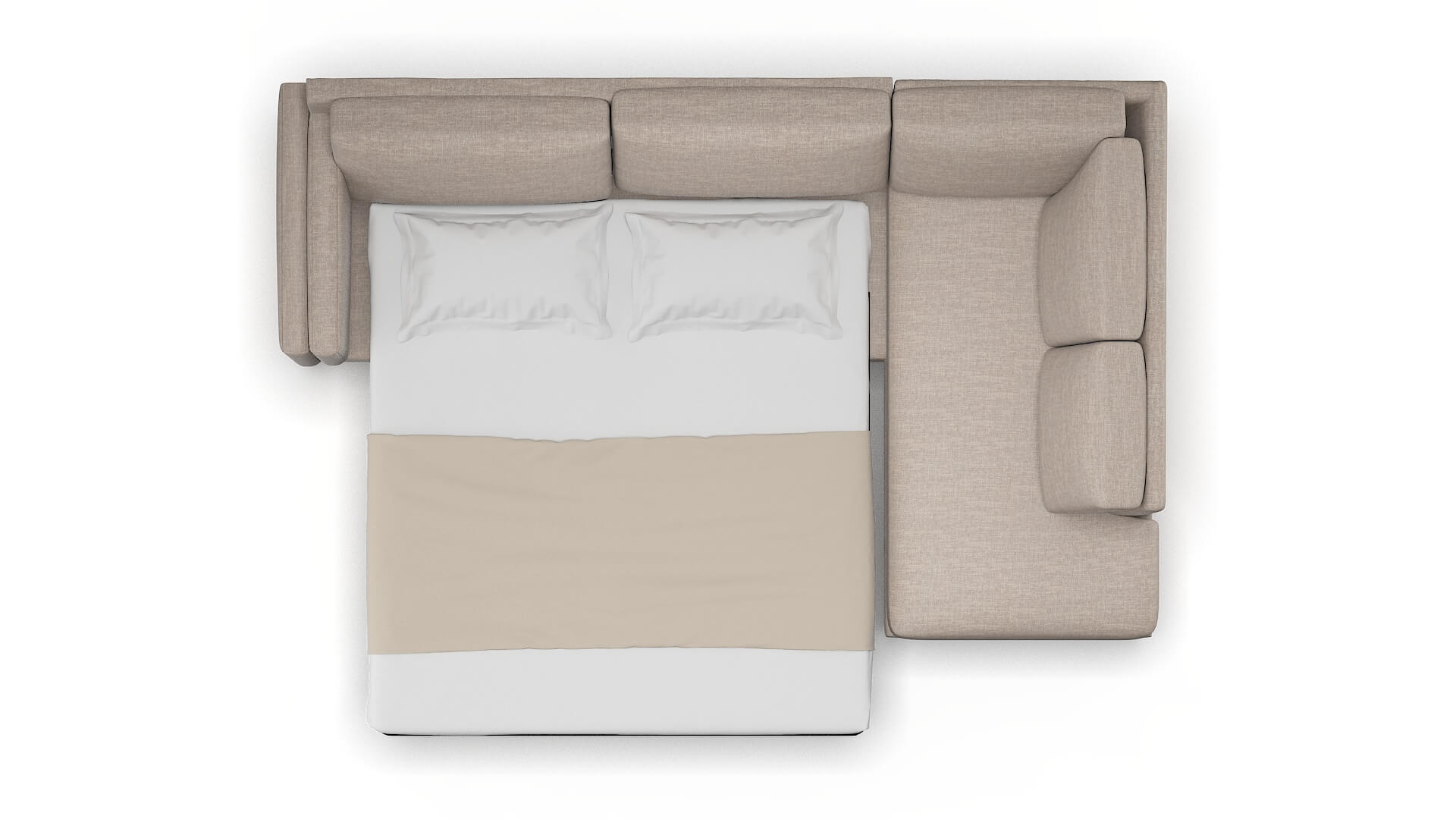 Helsinki Keylargo Pumice Panel Sleeper Espresso legs 3