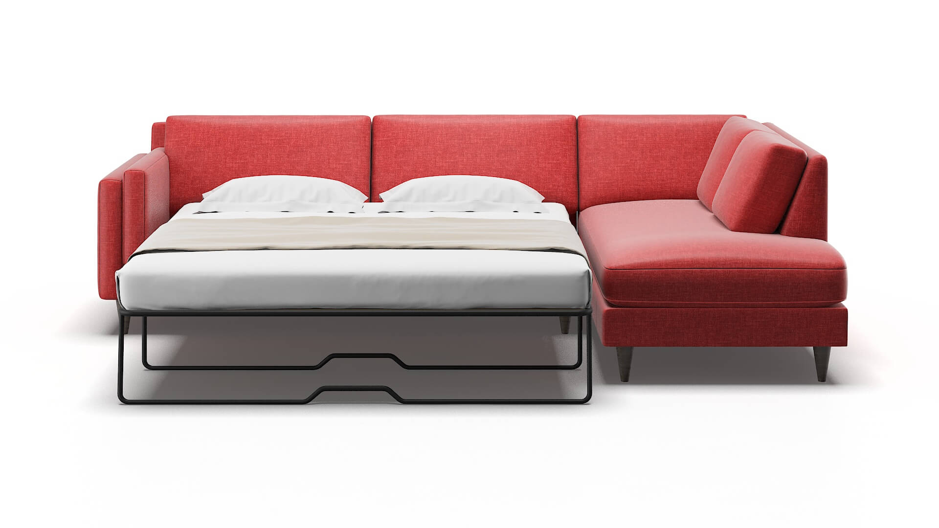 Helsinki Keylargo Ruby Panel Sleeper Espresso legs 1