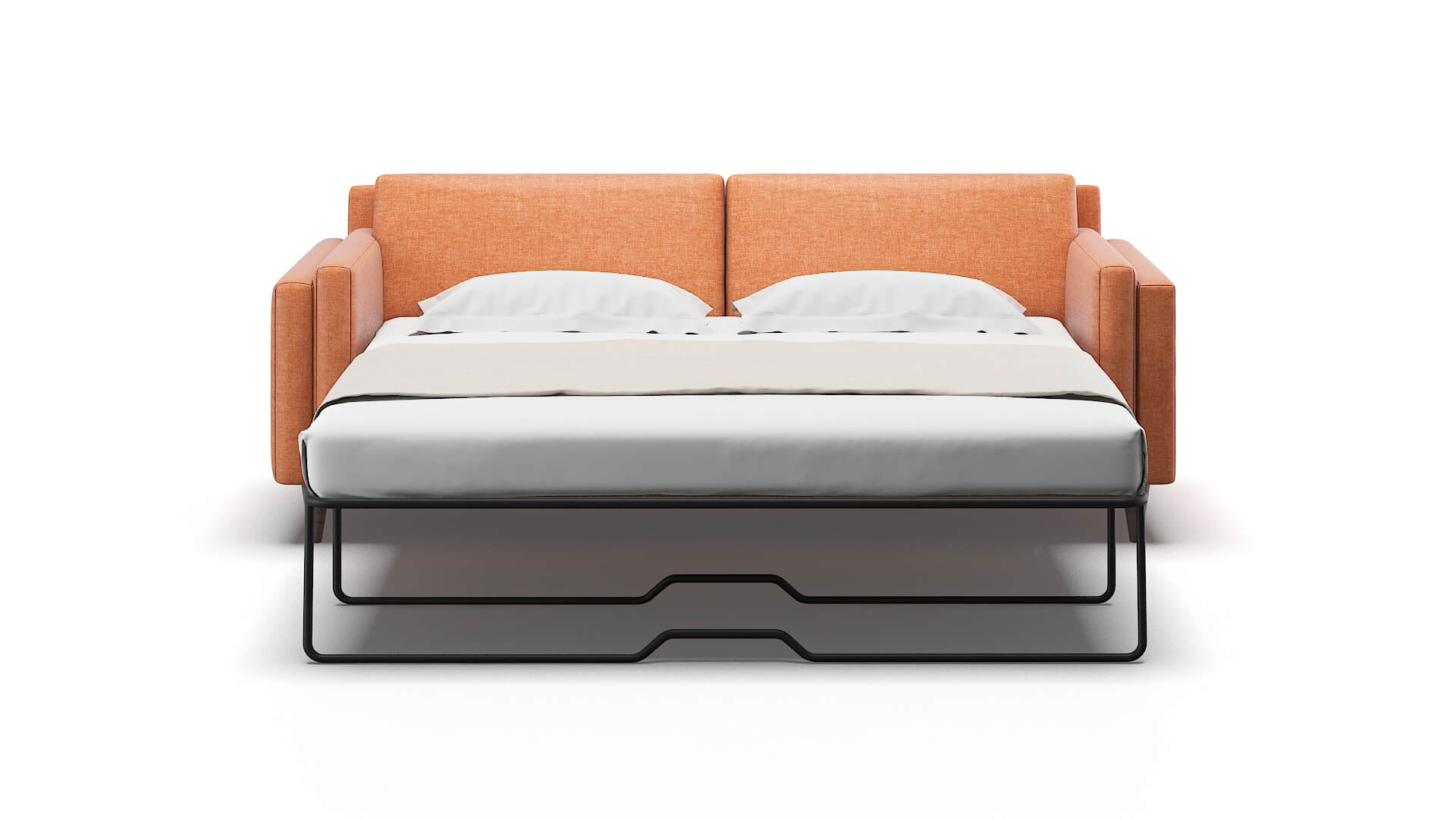 Helsinki Keylargo Terracotta Sofa Sleeper Espresso legs 1