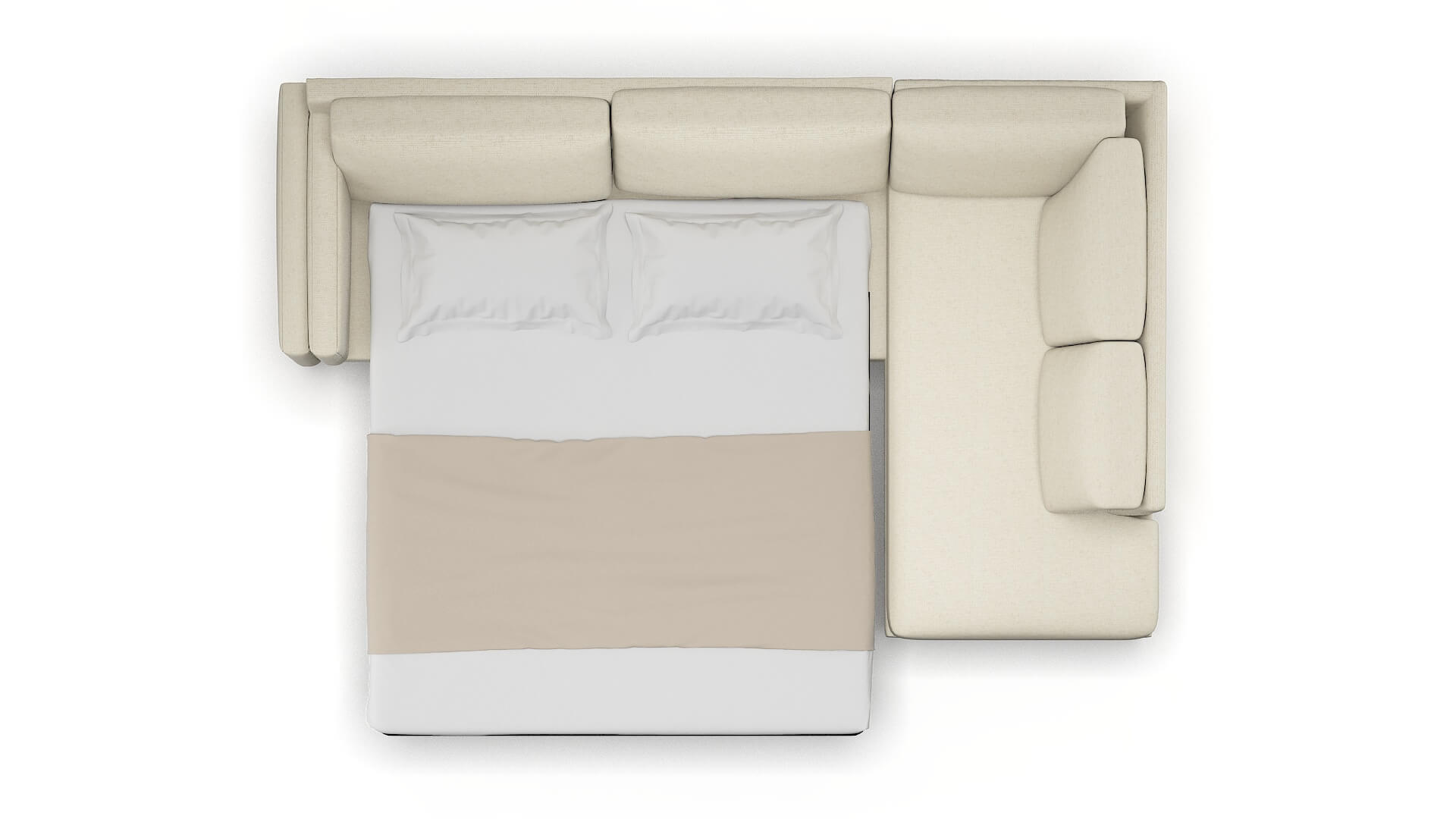 Helsinki Lana Sand Panel Sleeper Espresso legs 3