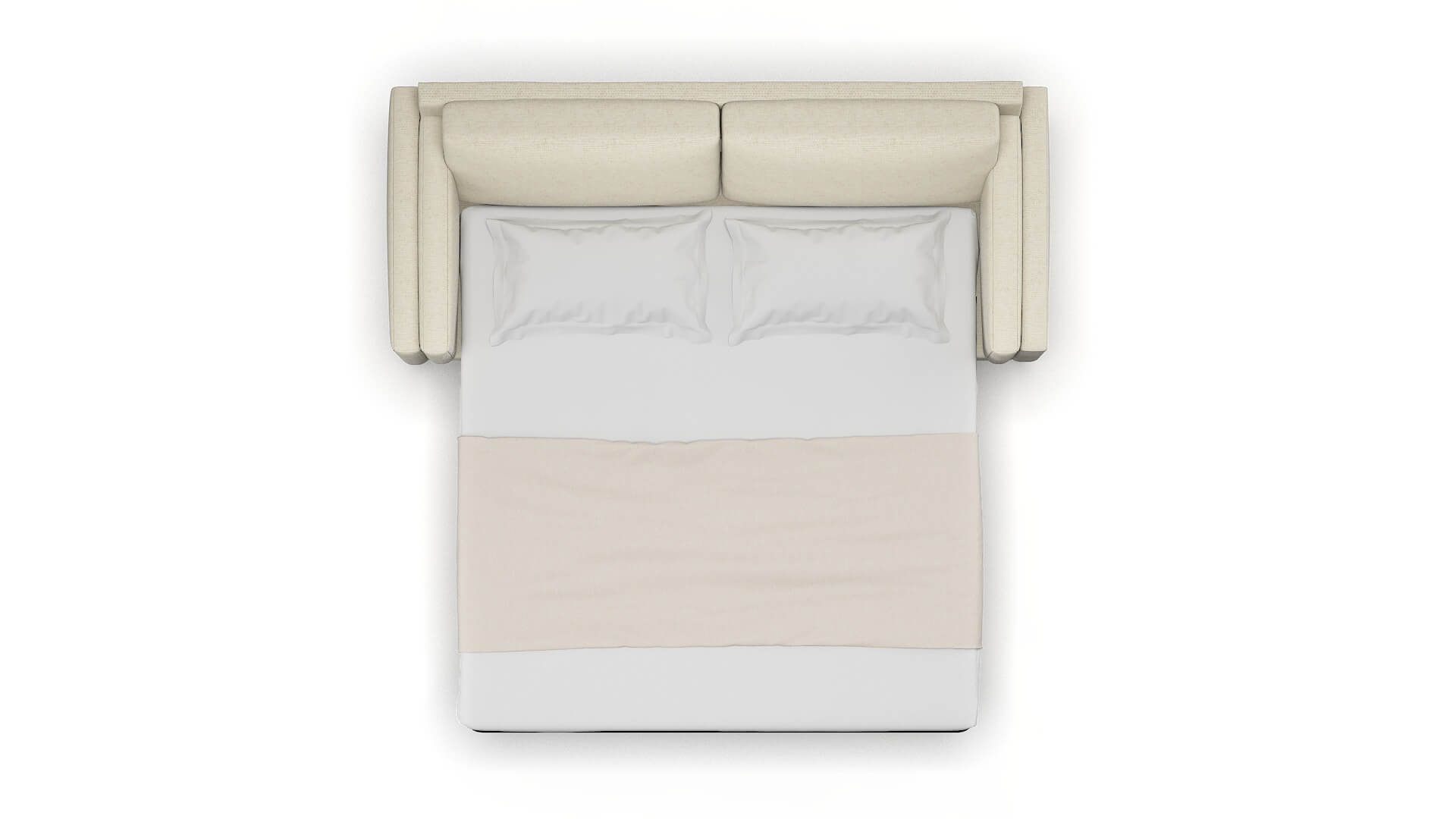 Helsinki Lana Sand Sofa Sleeper Espresso legs 3