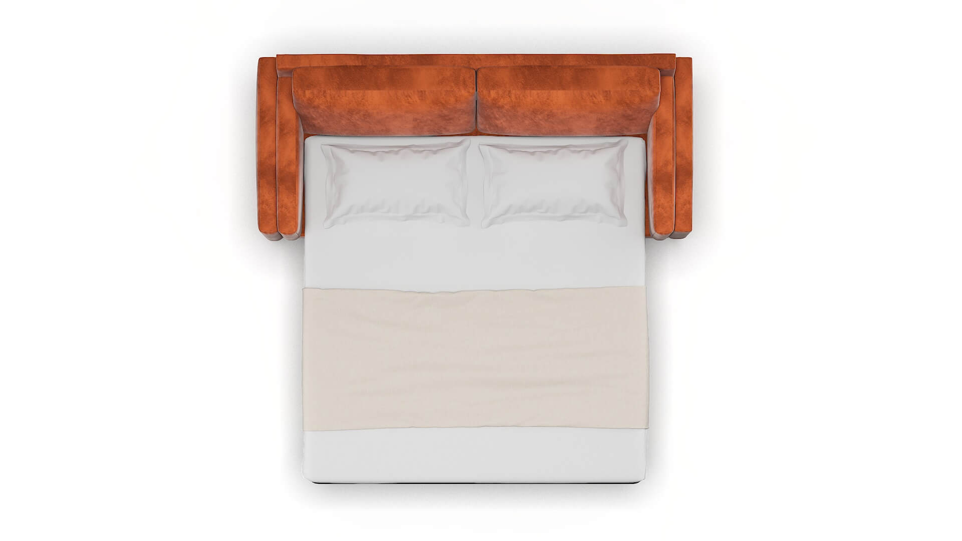 Helsinki Loft Copper Sofa Sleeper Espresso legs 3