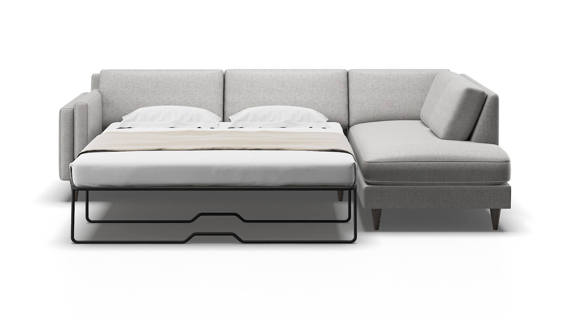 Helsinki Malibu Dove Panel Sleeper Espresso legs 1