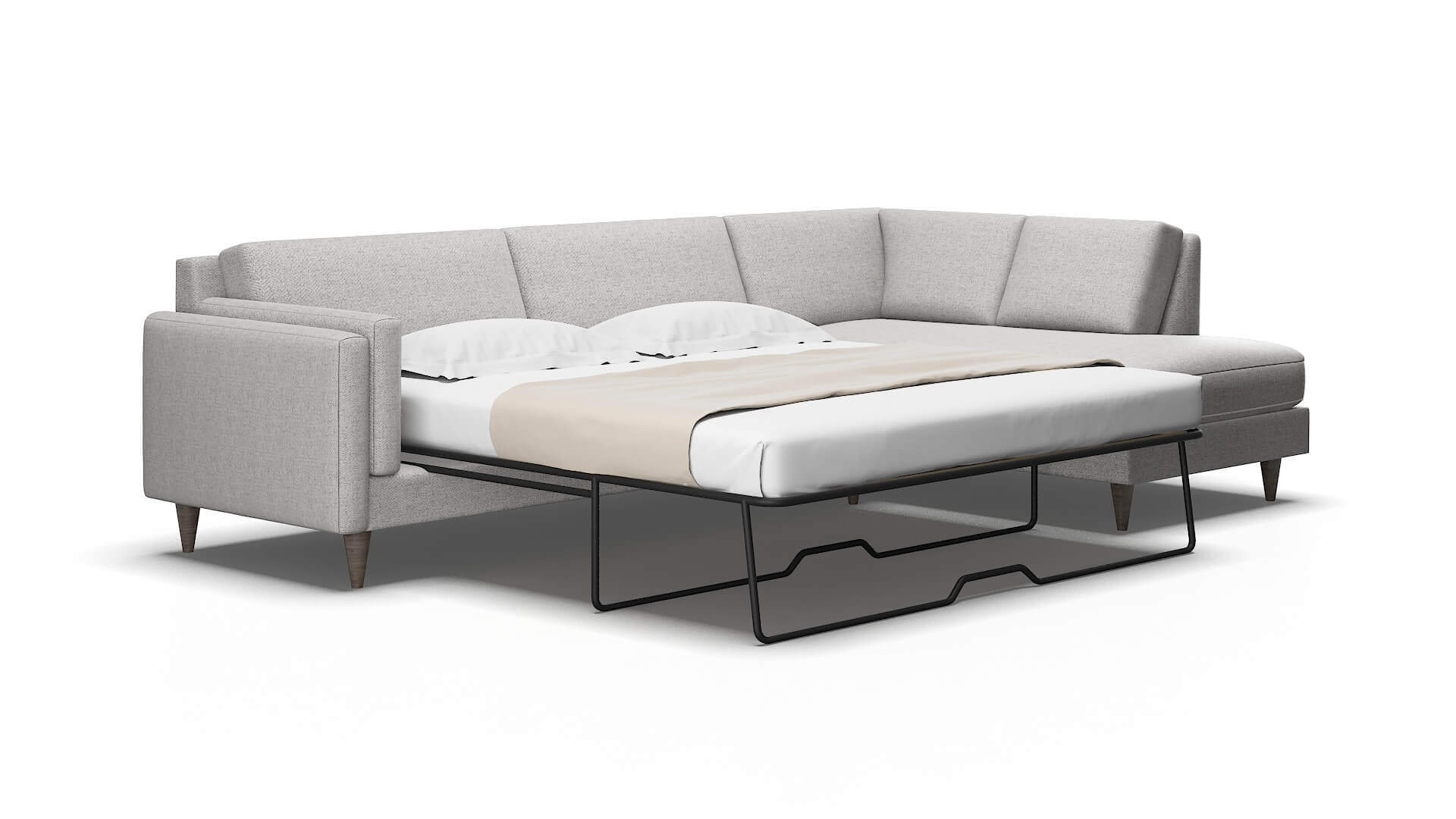 Helsinki Malibu-dove Panel sleeper Espresso Legs  2