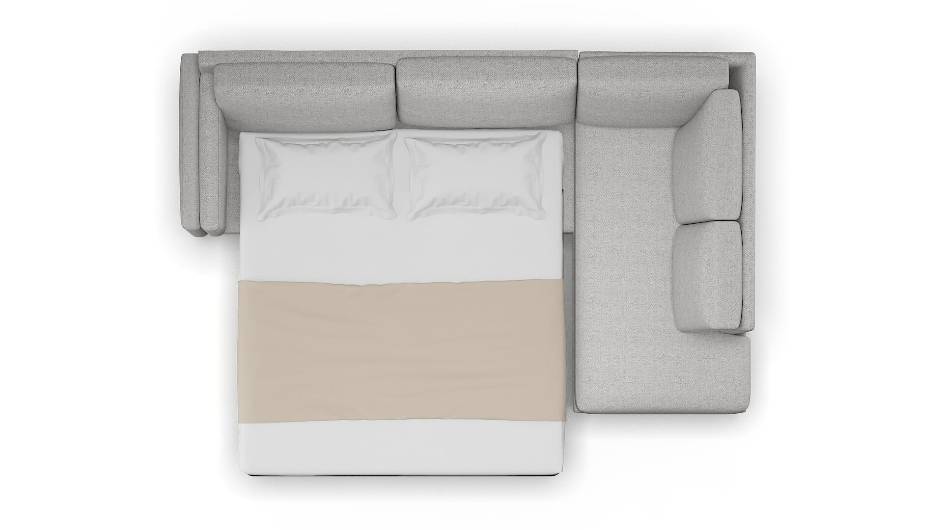 Helsinki Malibu Dove Panel Sleeper Espresso legs 3