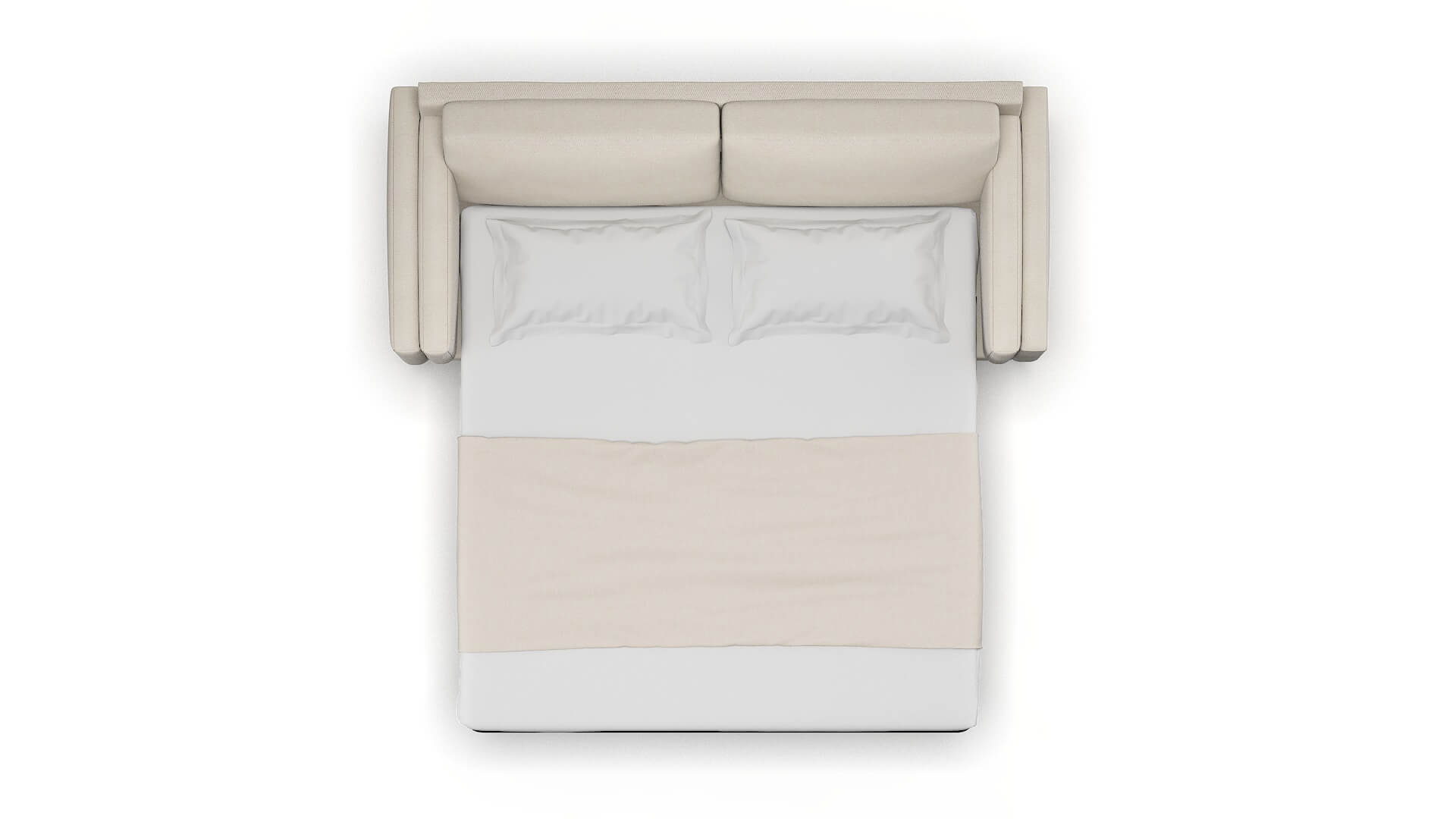 Helsinki Malibu Linen Sofa Sleeper Espresso legs 3