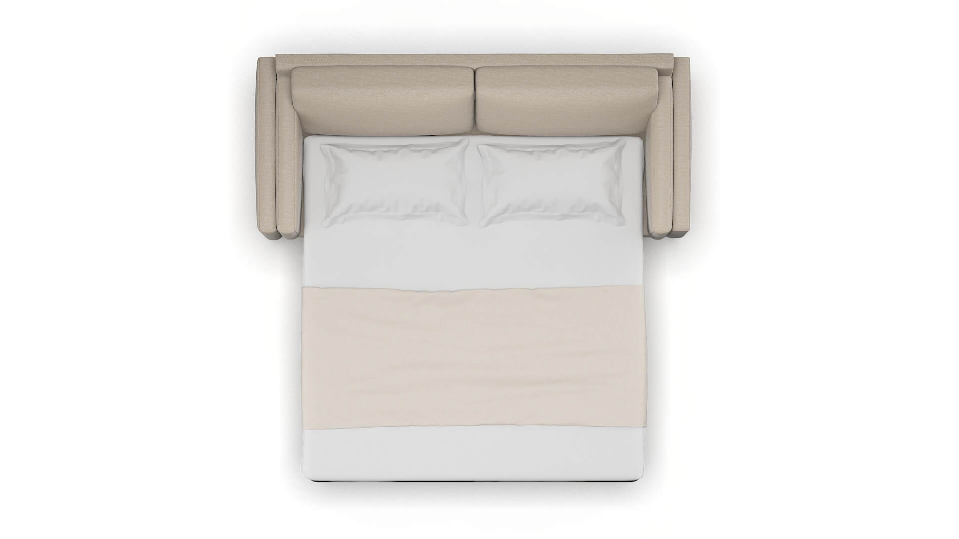 Helsinki Naples Almond Sofa Sleeper Espresso legs 3