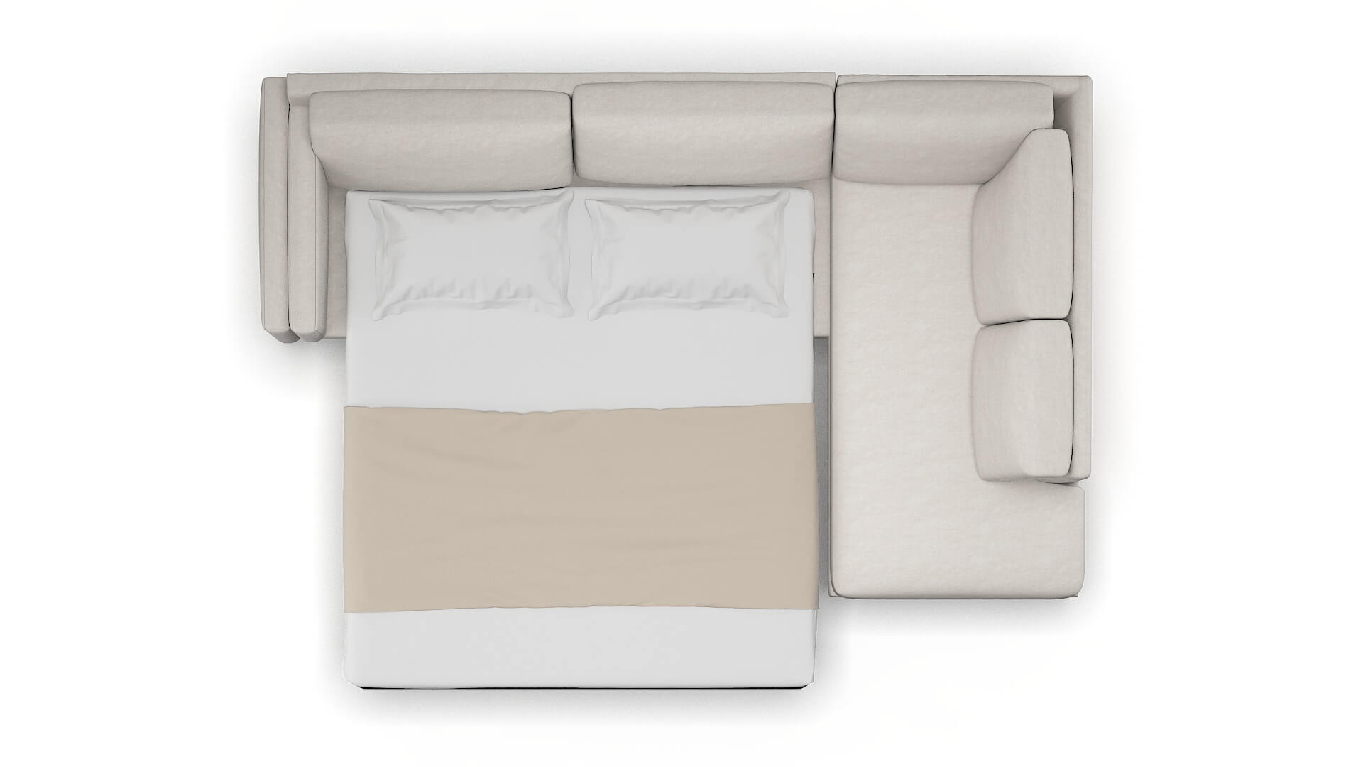 Helsinki Noble Grey Panel Sleeper Espresso legs 3