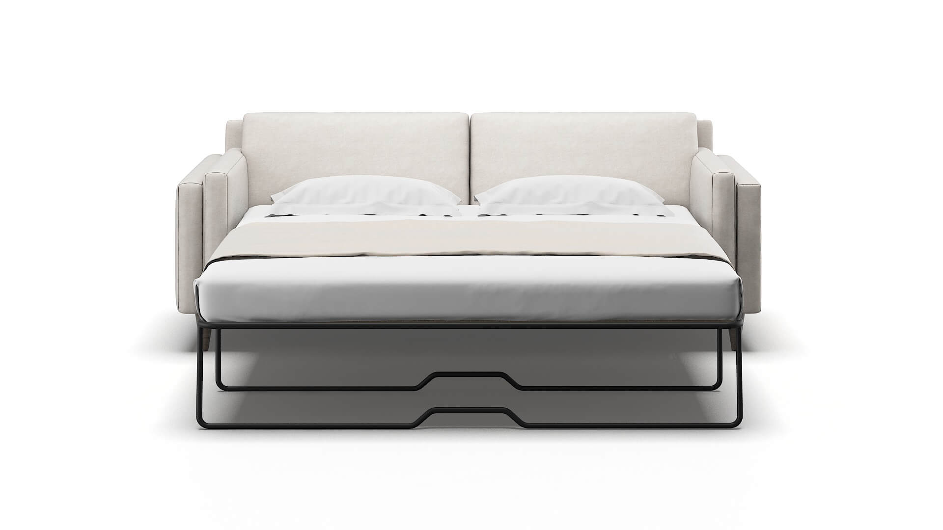 Helsinki Noble Grey Sofa Sleeper Espresso legs 1