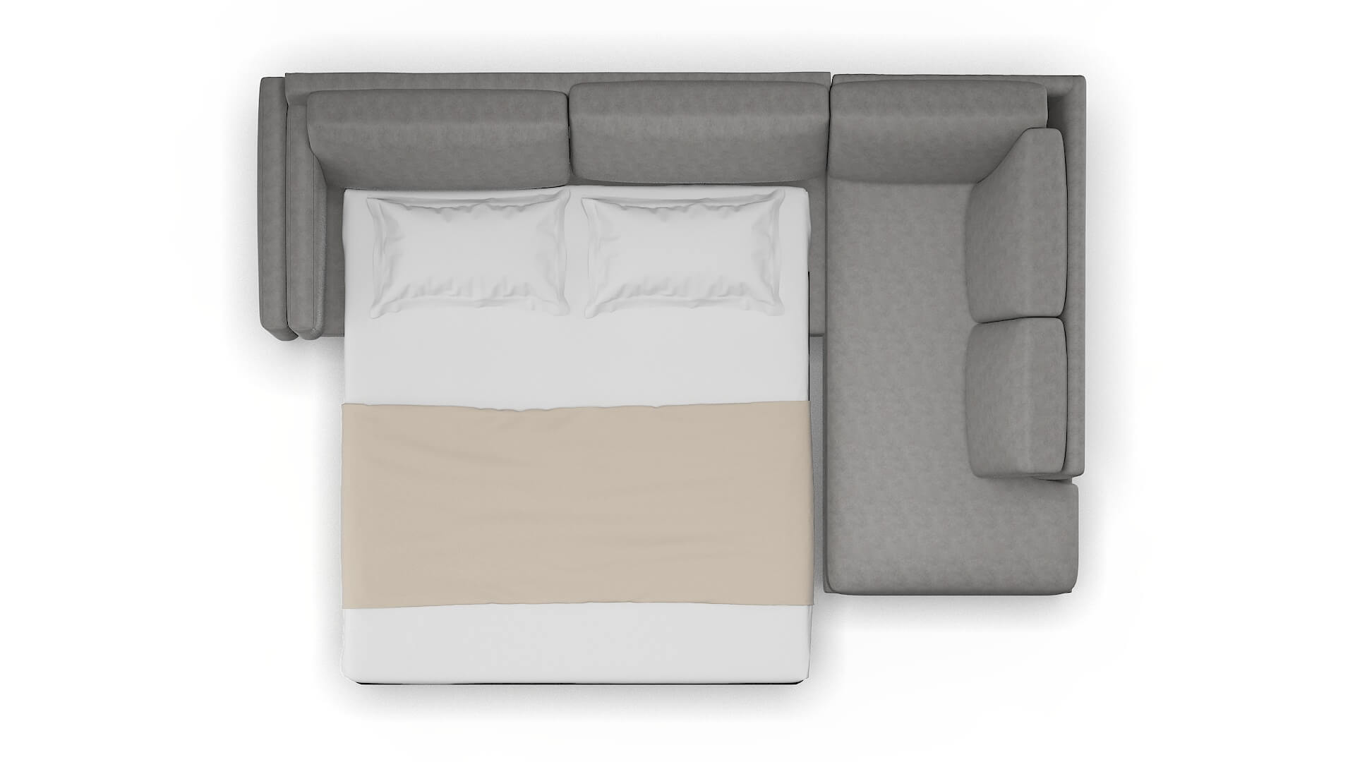 Helsinki Noble Smoke Panel Sleeper Espresso legs 3