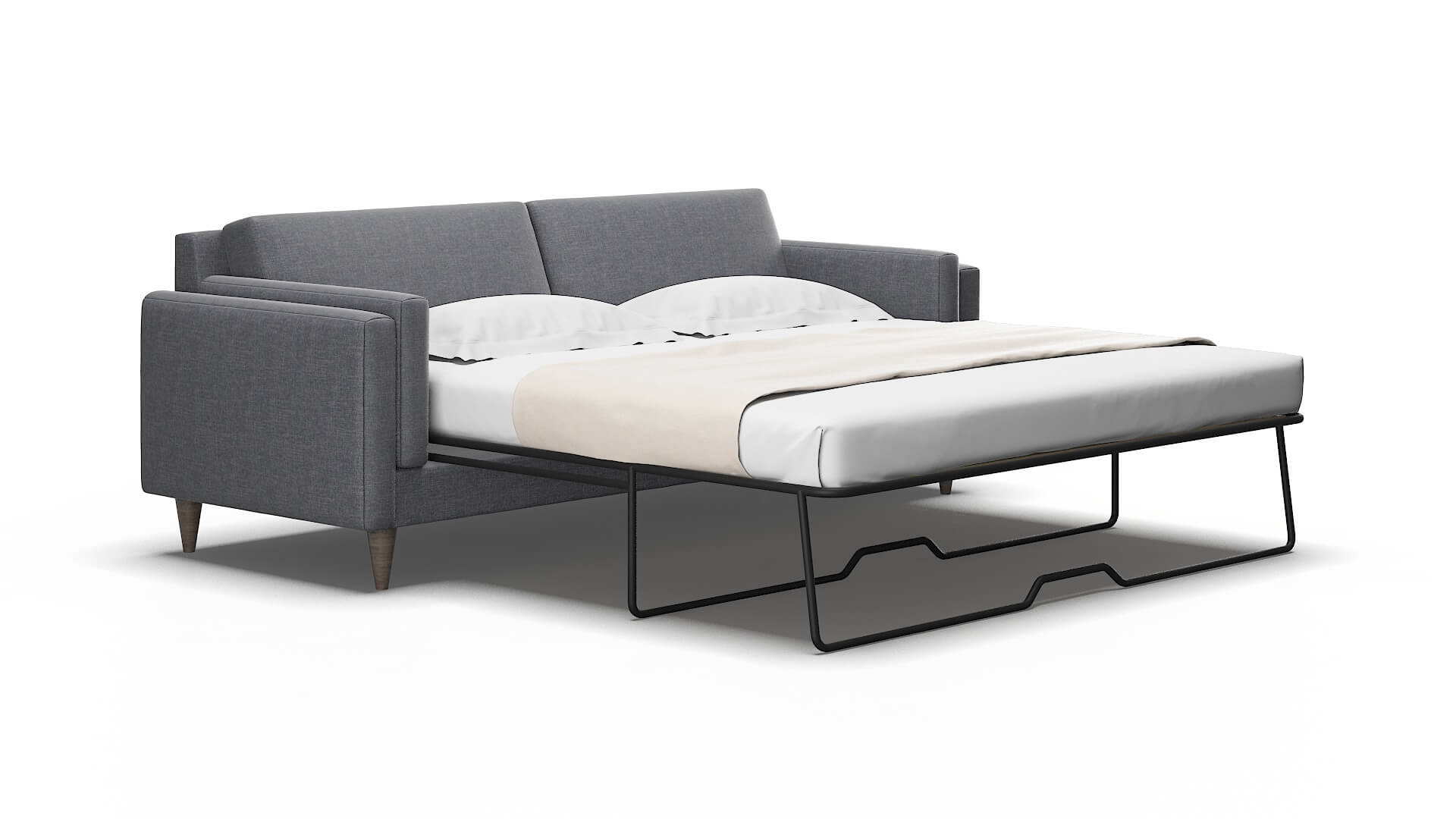 Helsinki Notion Graphite Sofa Sleeper Espresso legs 2