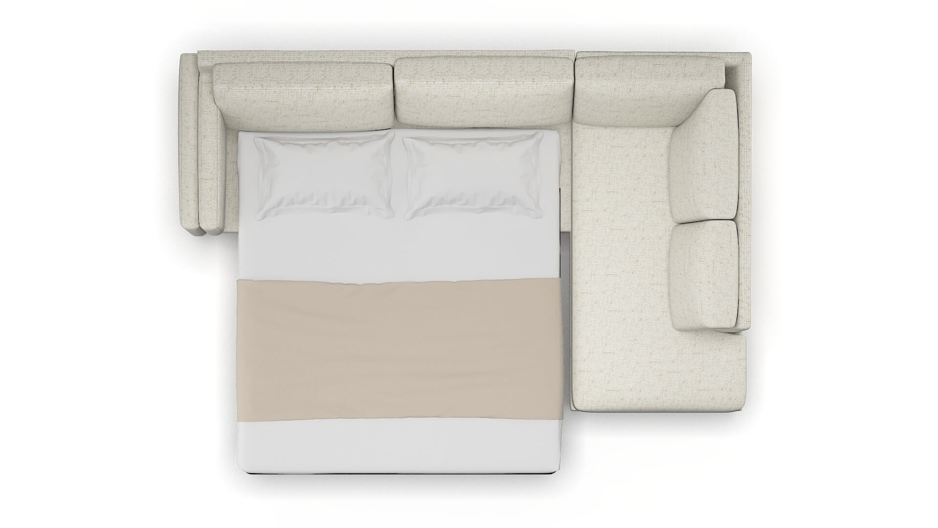 Helsinki Oceanside Birch Panel Sleeper Espresso legs 3