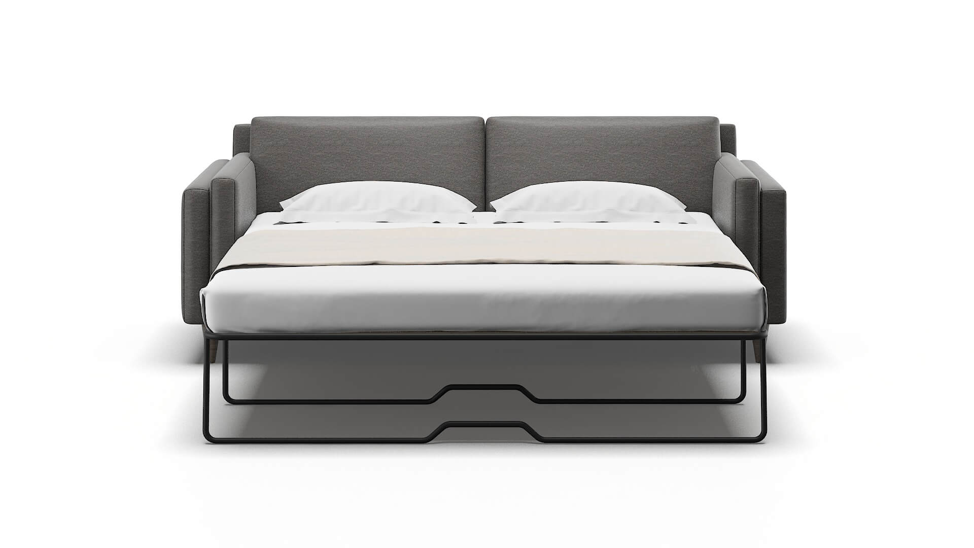 Helsinki Oscar Grey Sofa Sleeper Espresso legs 1