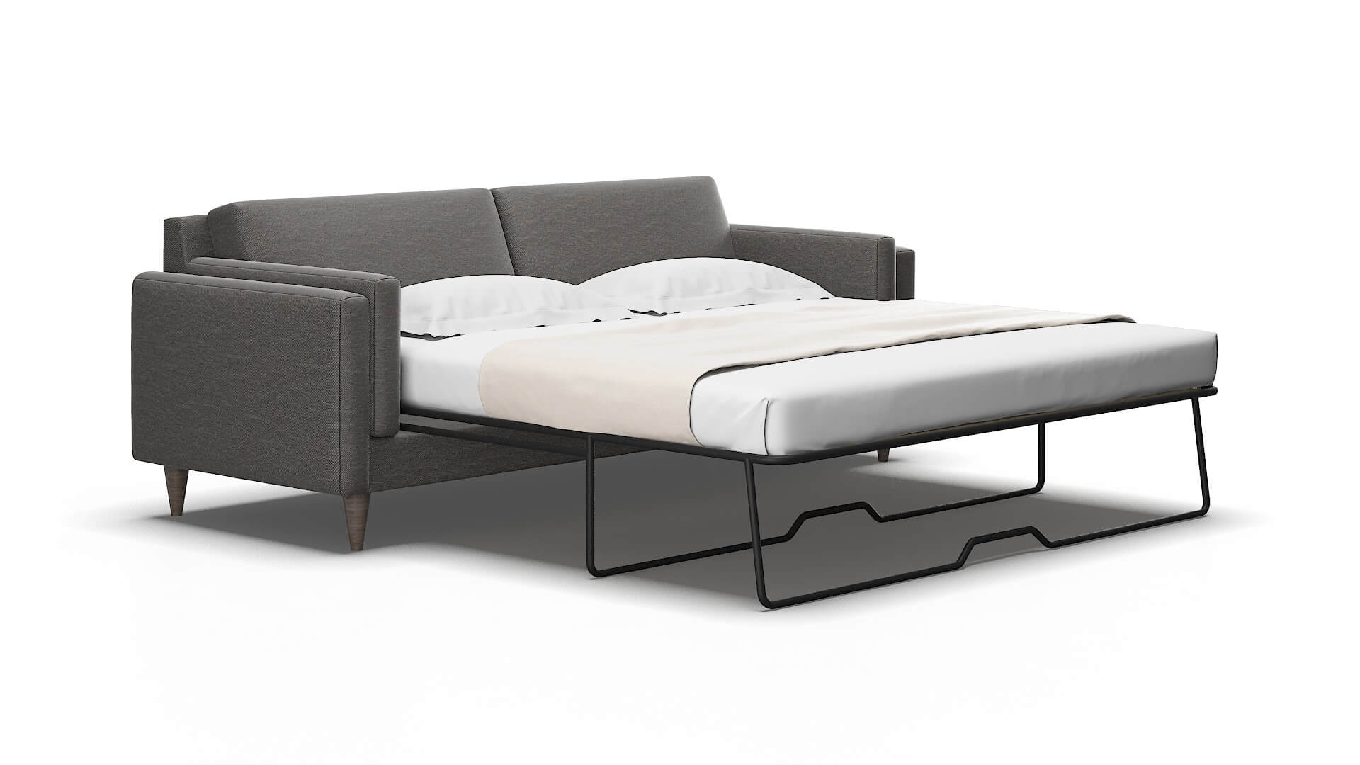 Helsinki Oscar grey Sofa sleeper Espresso Legs  2