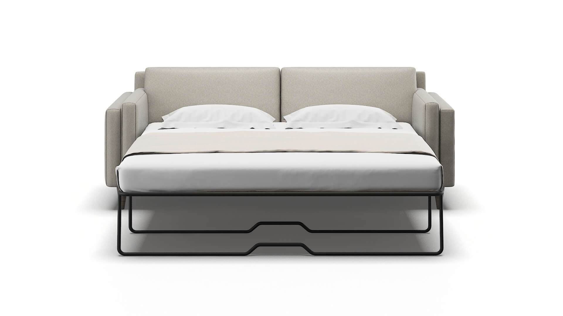 Helsinki Oscar Silver Sofa Sleeper Espresso legs 1