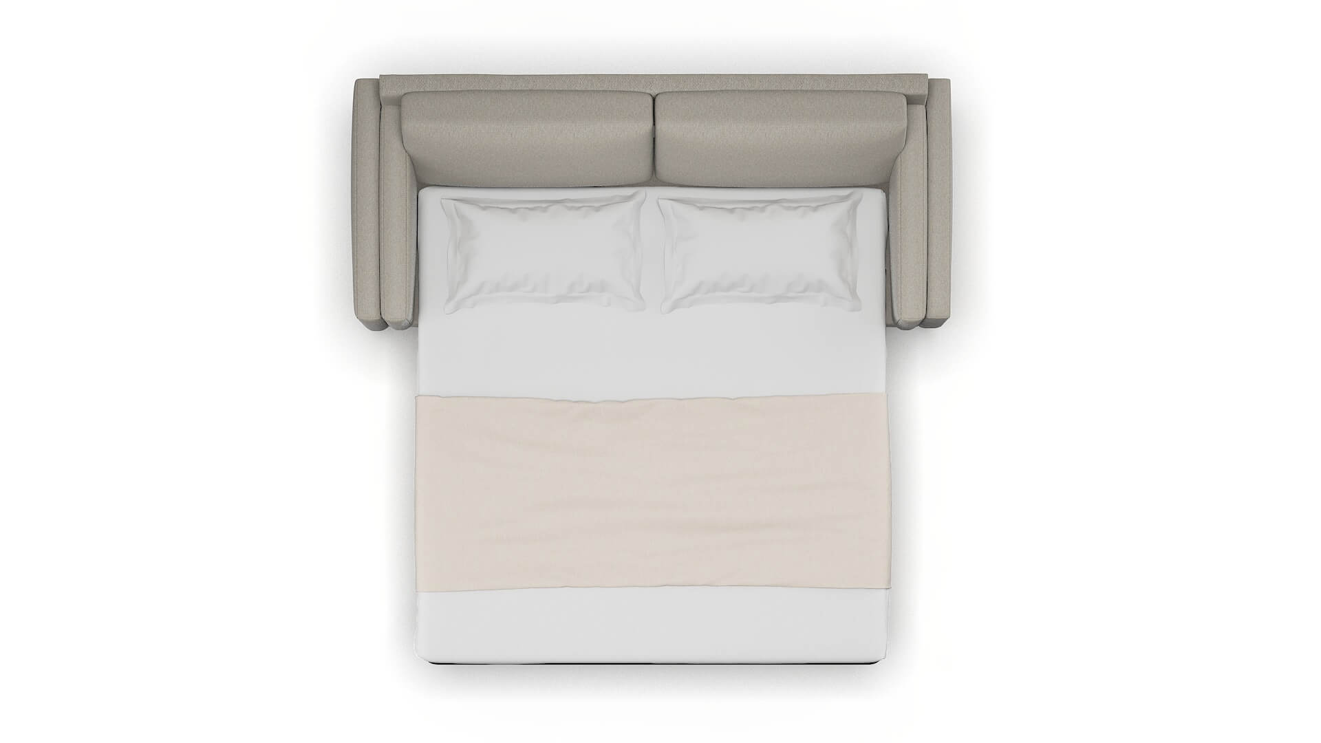 Helsinki Oscar Silver Sofa Sleeper Espresso legs 3