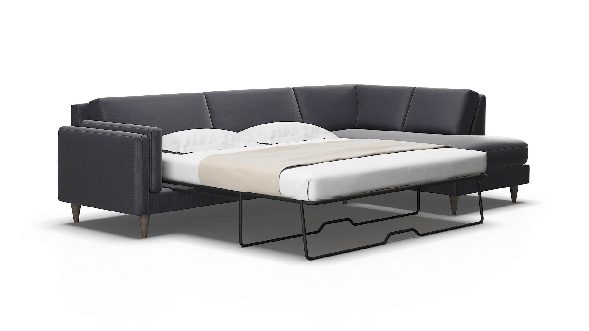 Helsinki Parker Midnight Panel Sleeper Espresso legs 2