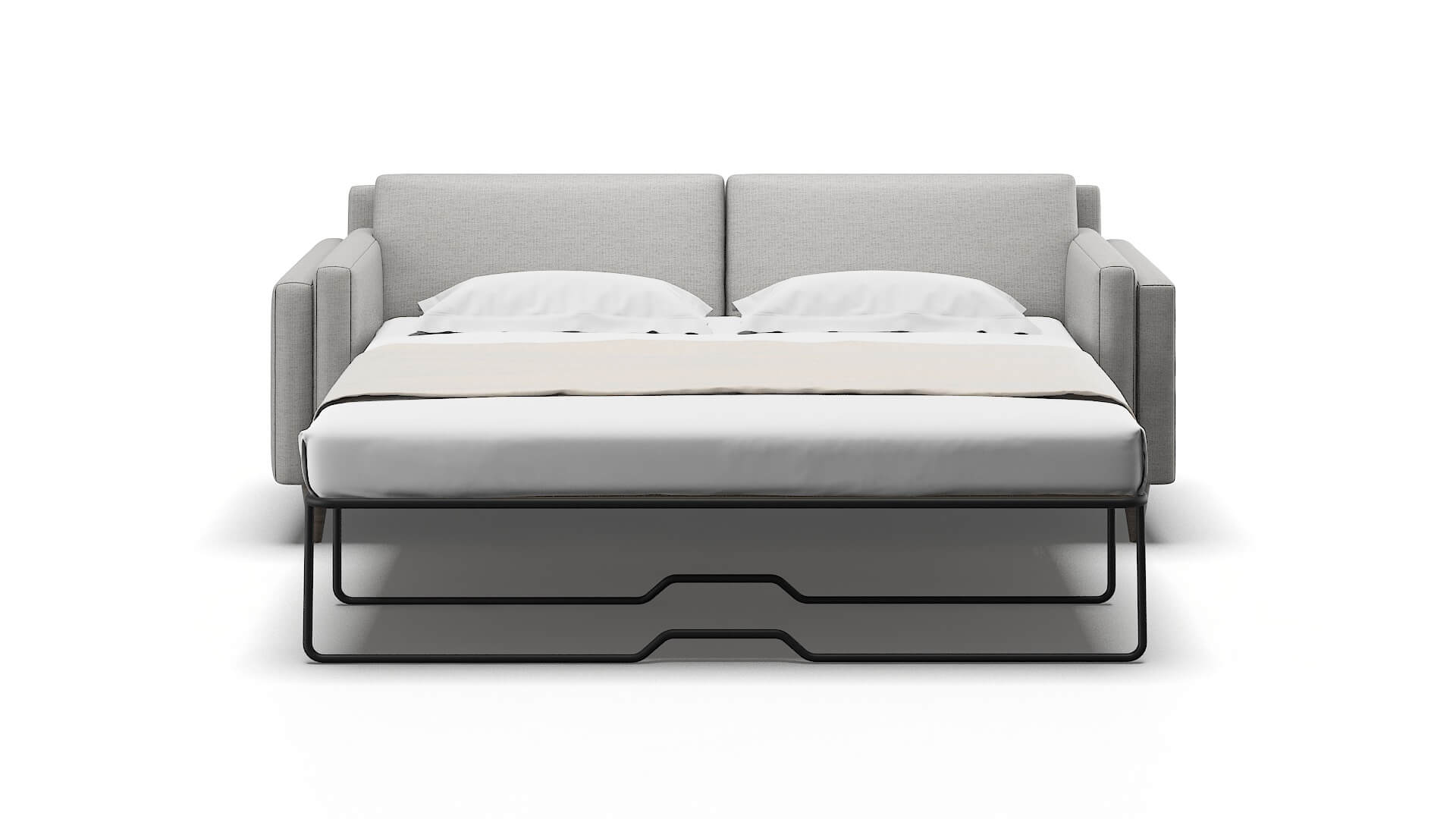 Helsinki Parker Silver Sofa Sleeper Espresso legs 1