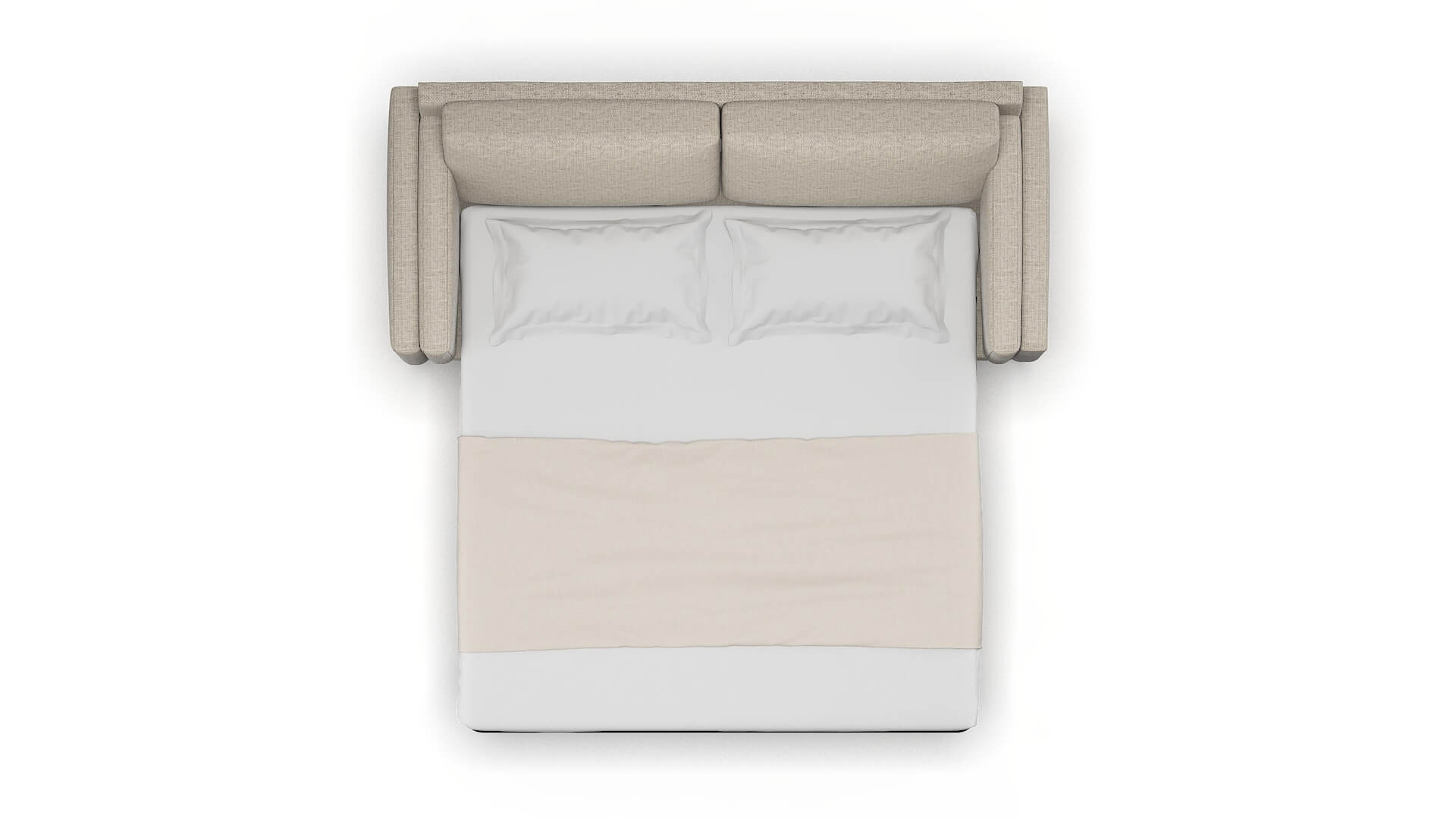 Helsinki Parker Wheat Sofa Sleeper Espresso legs 3