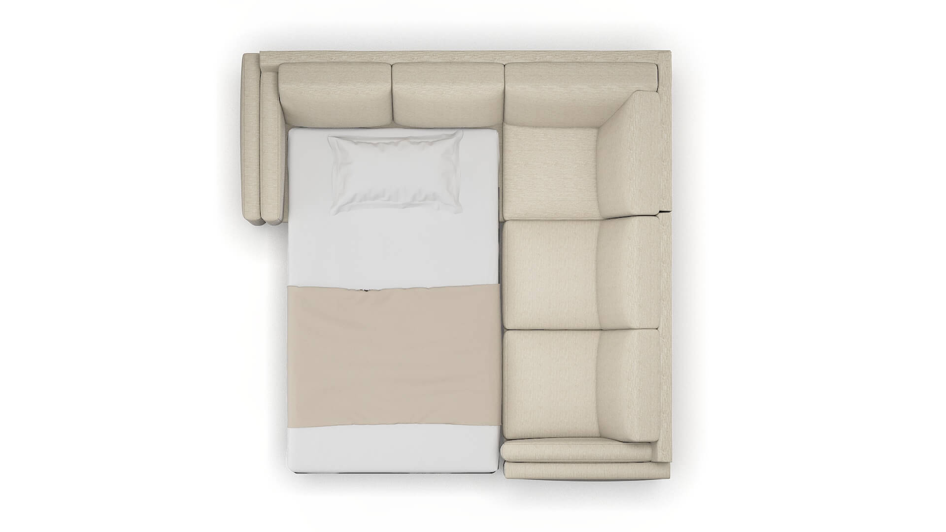 Helsinki Prime Dusk Sectional Sleeper Espresso legs 3