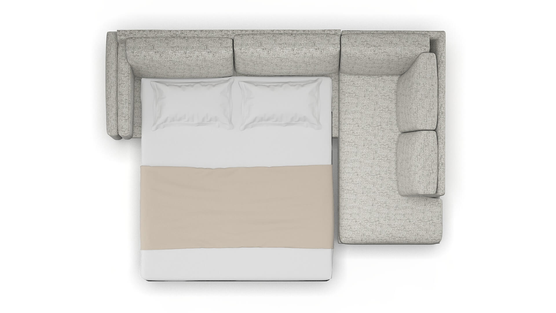 Helsinki Prime Gravel Panel Sleeper Espresso legs 3