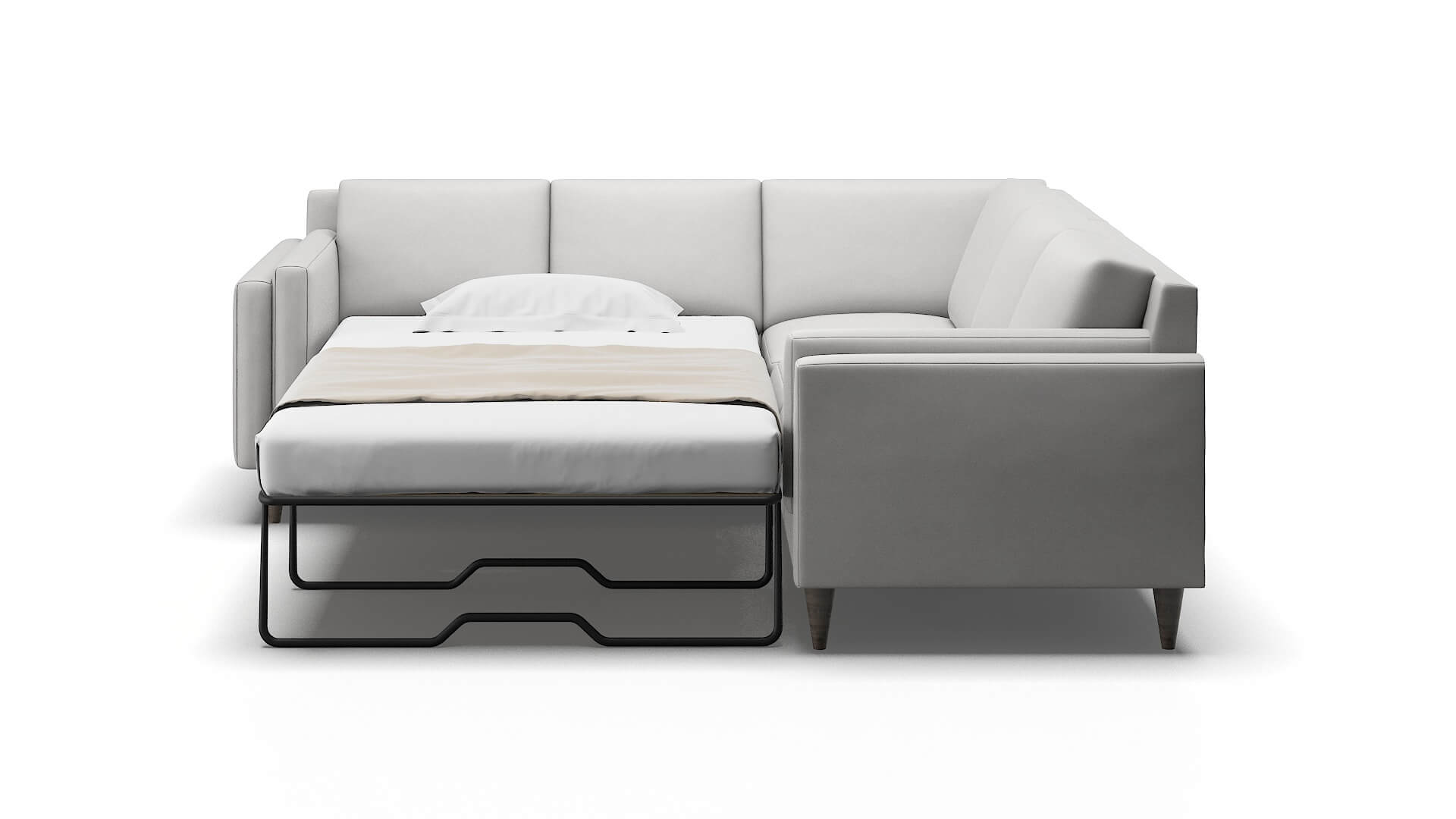 Helsinki Prisma Steam Sectional Sleeper Espresso legs 1