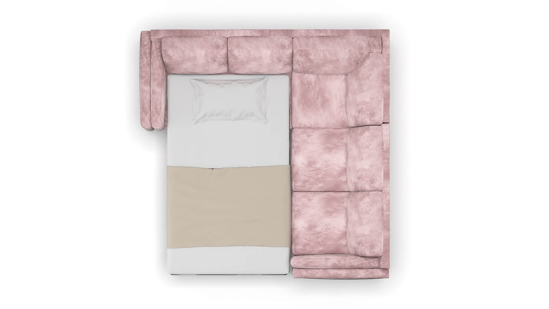 Helsinki Quartz 705 Sectional Sleeper Espresso legs 3